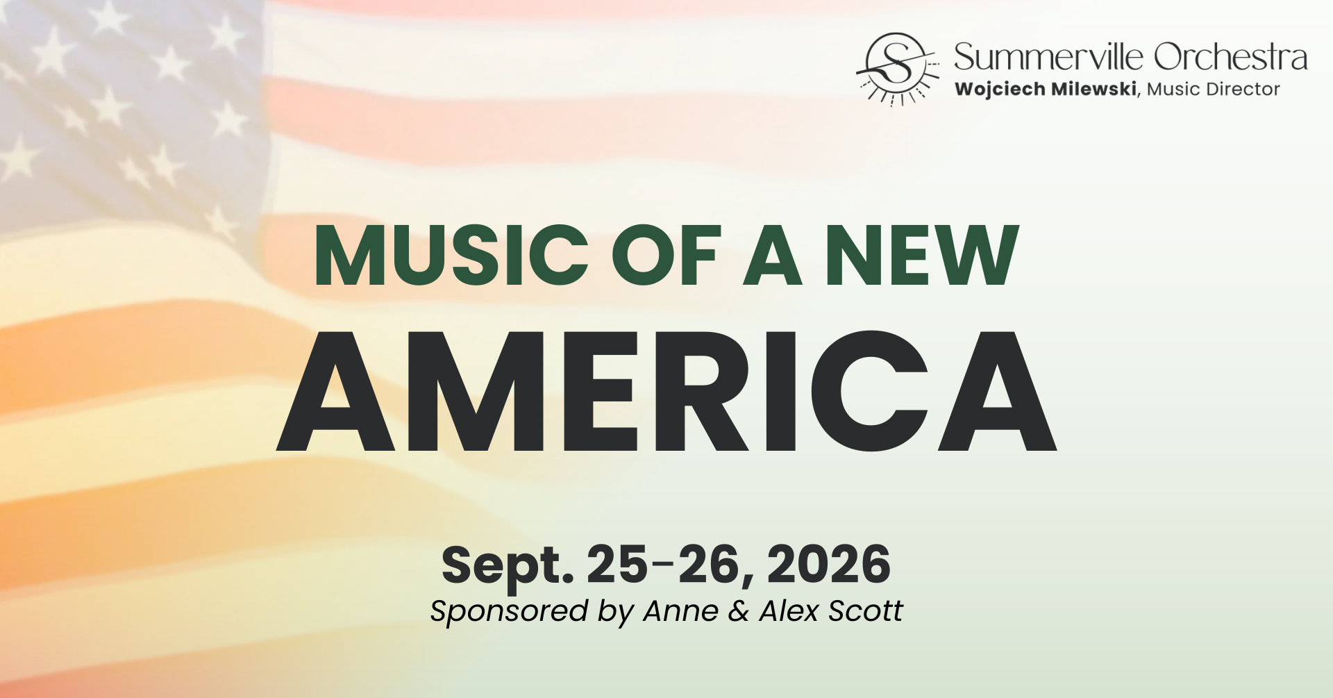 Summerville Orchestra: "Music of a New America"