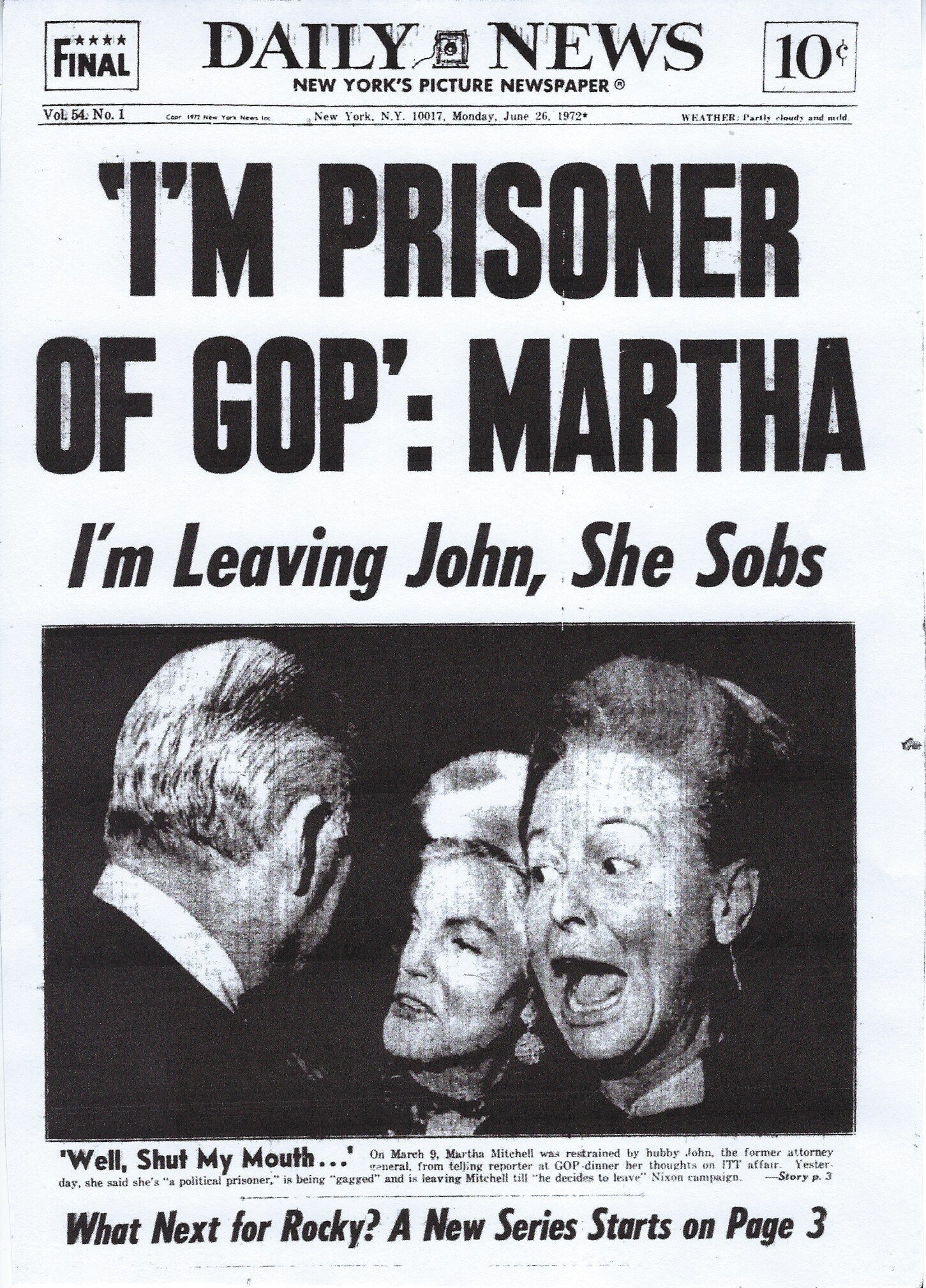 Martha Mitchell - John Mitchell, Watergate & 'Gaslit