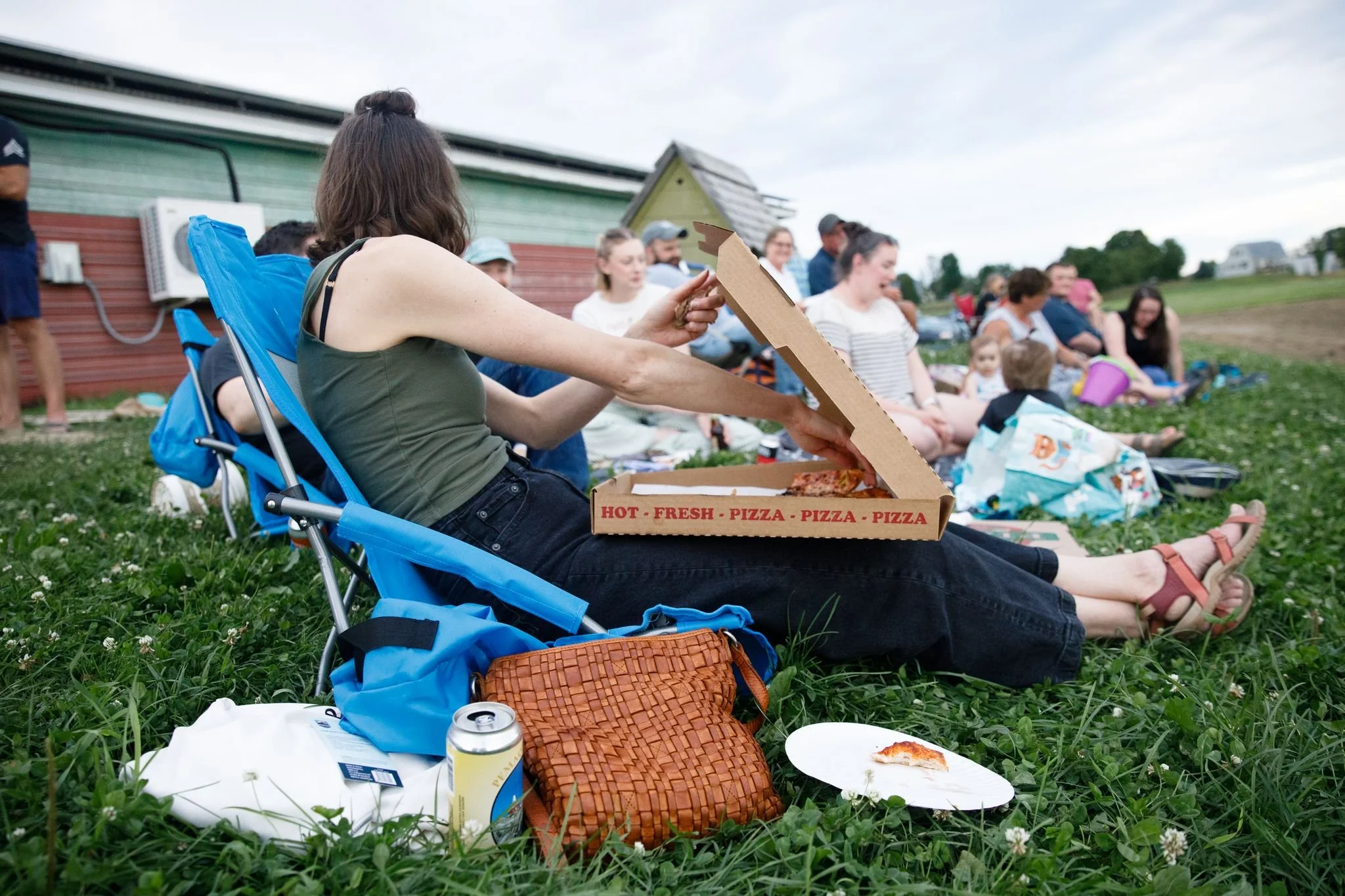 HOT FRESH PIZZA PIZZA PIZZA

Are you new to Friday pizza night? Or a seasoned attendee? Here are some tips! 
~ order early (really early)
~ bring chairs or a blanket for a comfortable evening
~ outside food and beverages are not permitted
~ yes, we d