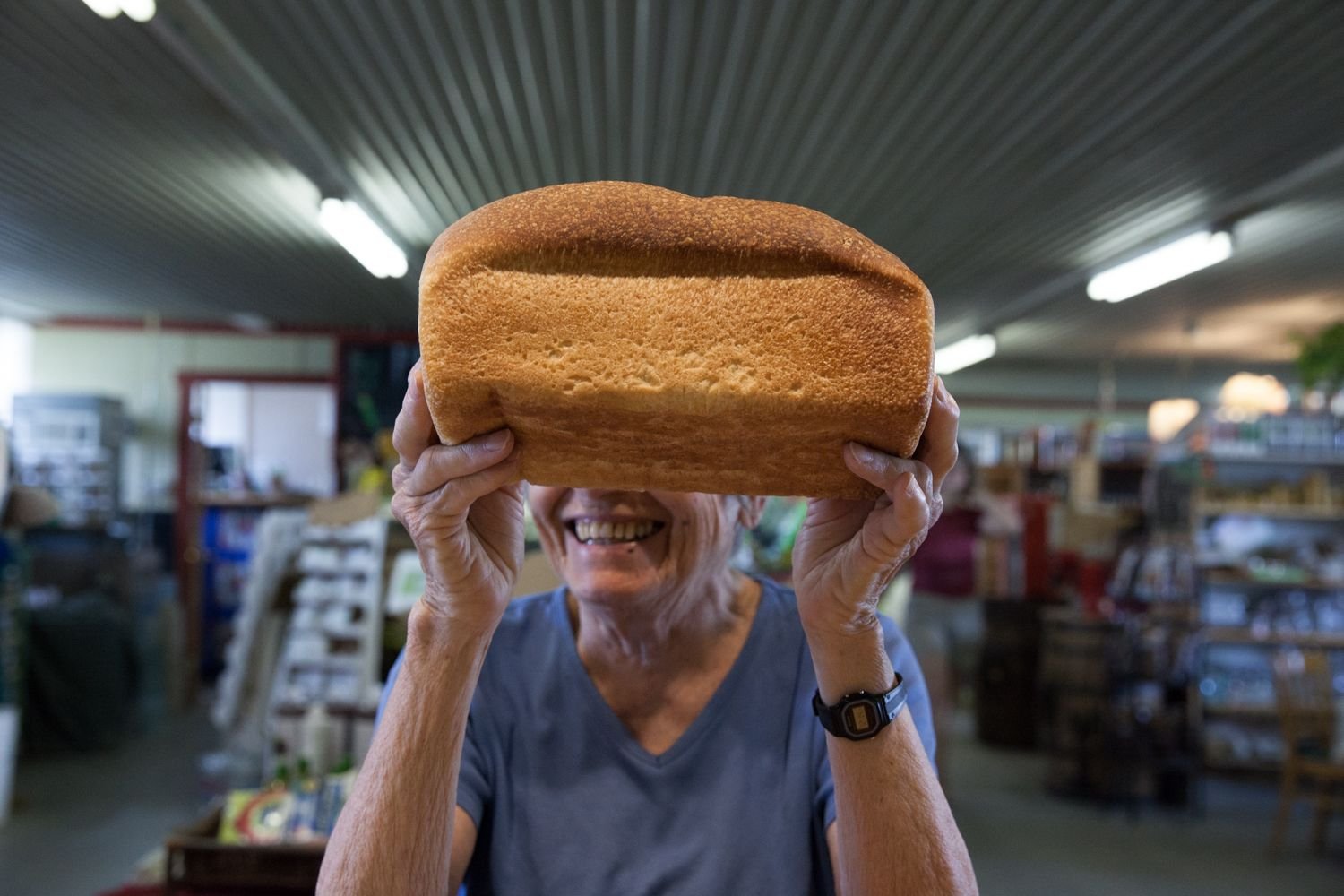 We bake fresh bread every day, and each loaf is made by hand by us with ingredients you know and trust. 
 
White and what sandwich loaves, baked daily, are made from unbleached, non-gmo @kingarthurbaking flour, yeast, sugar, salt, olive oil, and wate