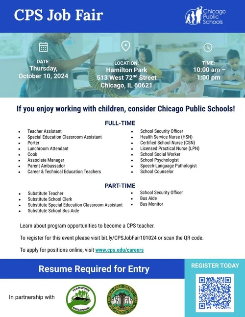 Chicago Public Schools Paraprofessional Job Fair — Teach Chicago
