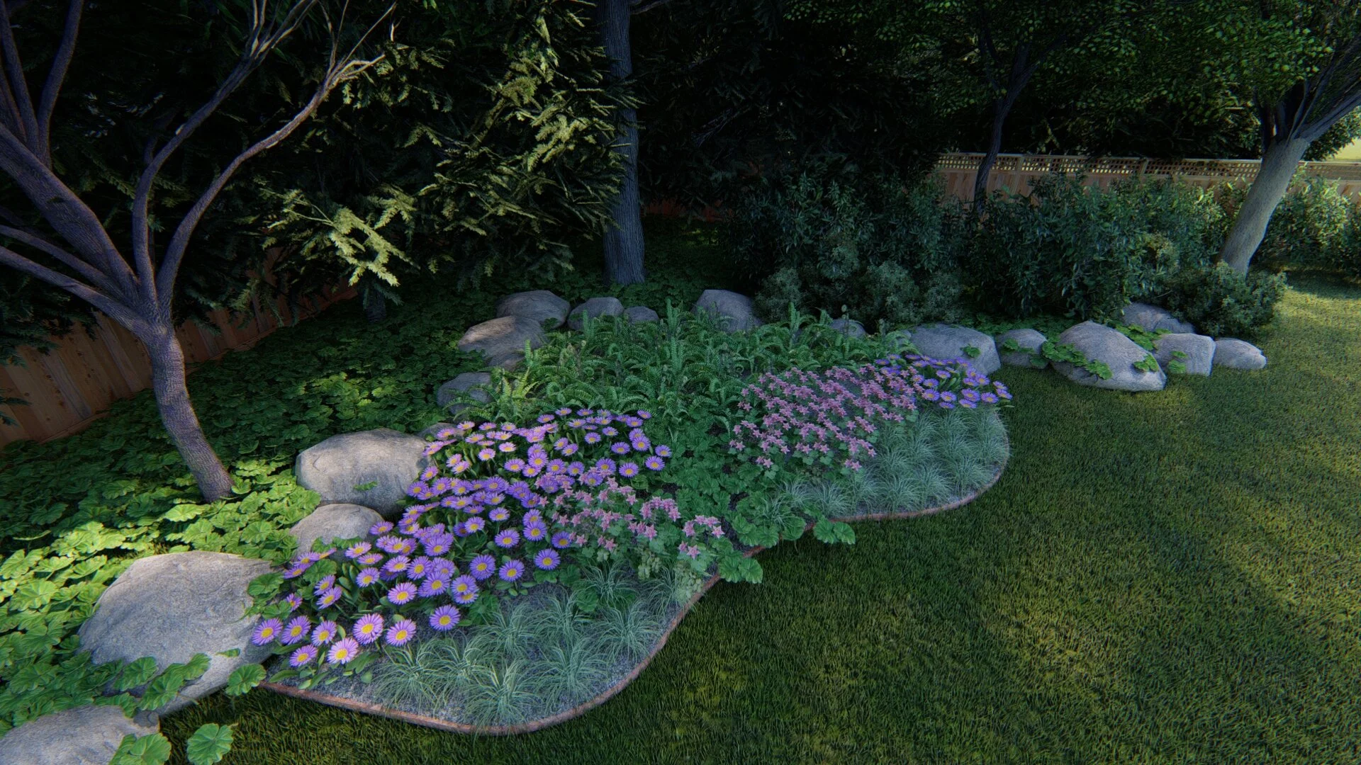 Full Shade Yard Design