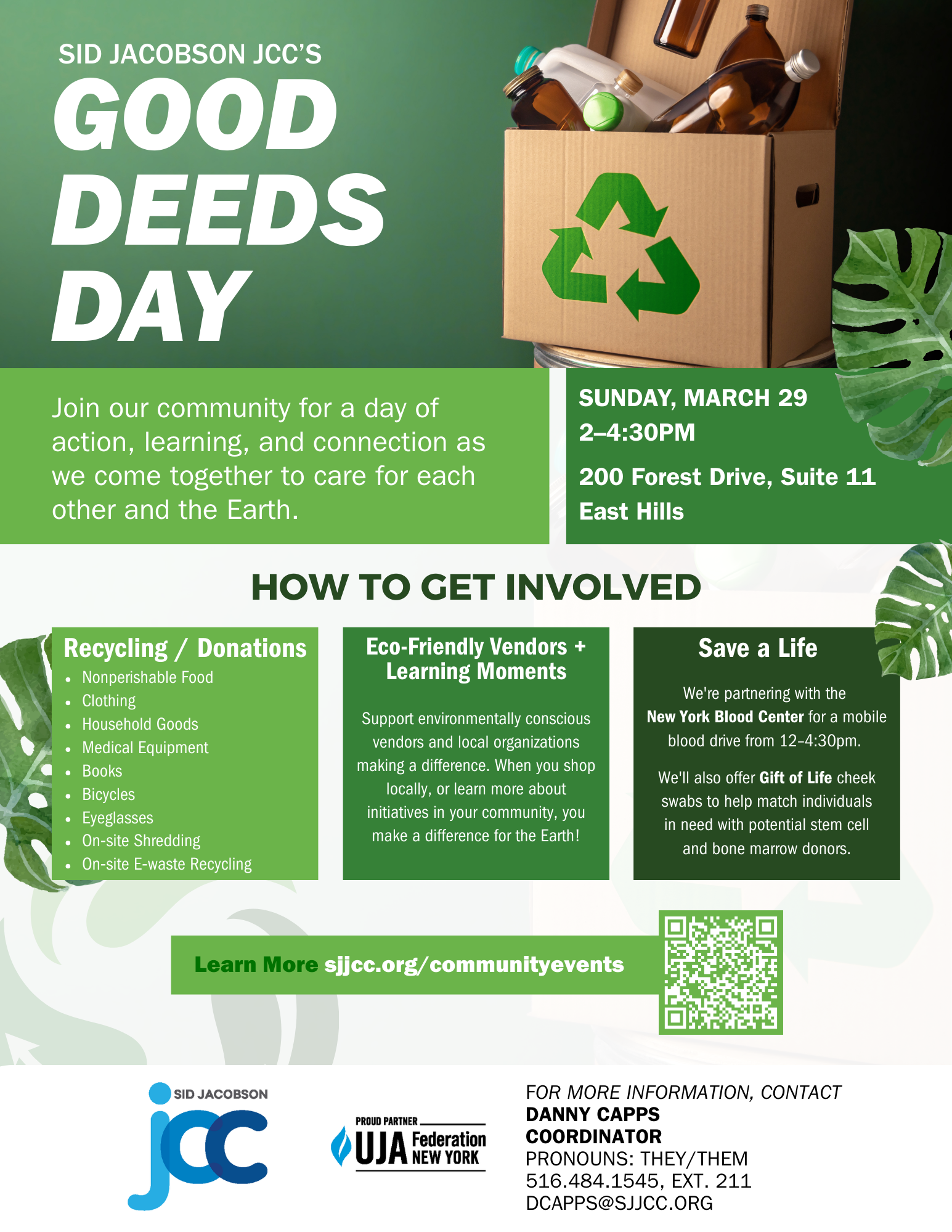 Good Deeds Day Fair: Tabling opportunity in Cow Neck!