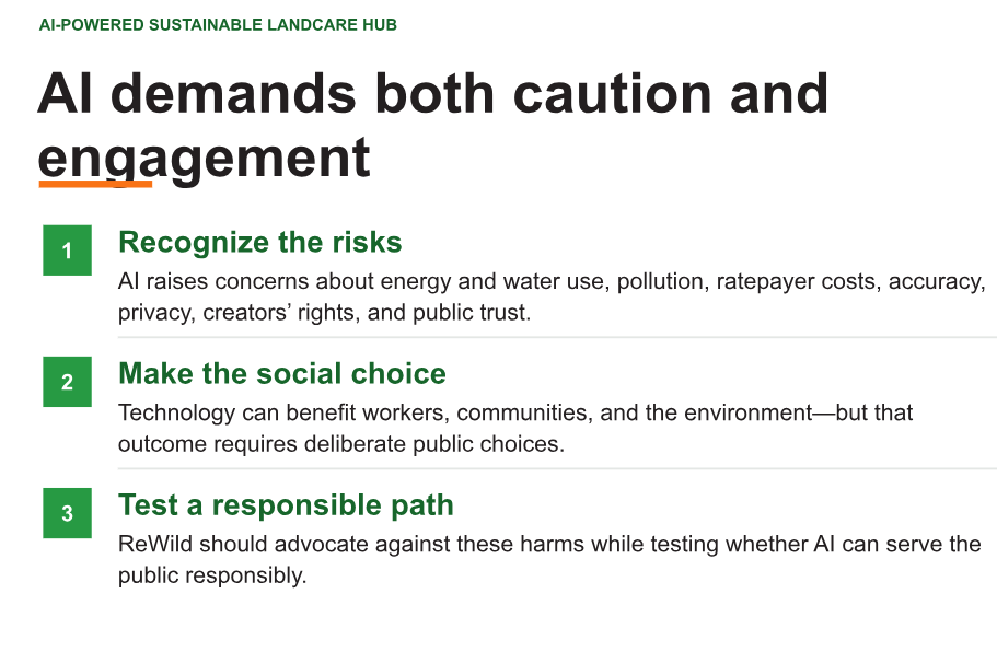ReWild Board Adopts Resolution Authorizing Pilot of Responsible AI-Powered Landcare Hub