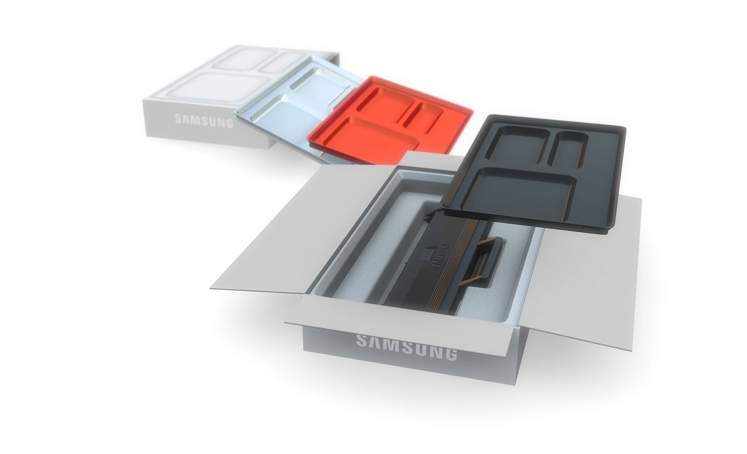 replacement print cartridge and accessory tray