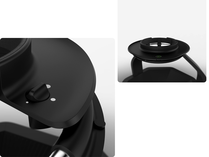 The waist support provides safety and subtle support for hands-free operation. Microsoft Kinect registers the user's movement and translates and steers the avatar in the virtual environment.