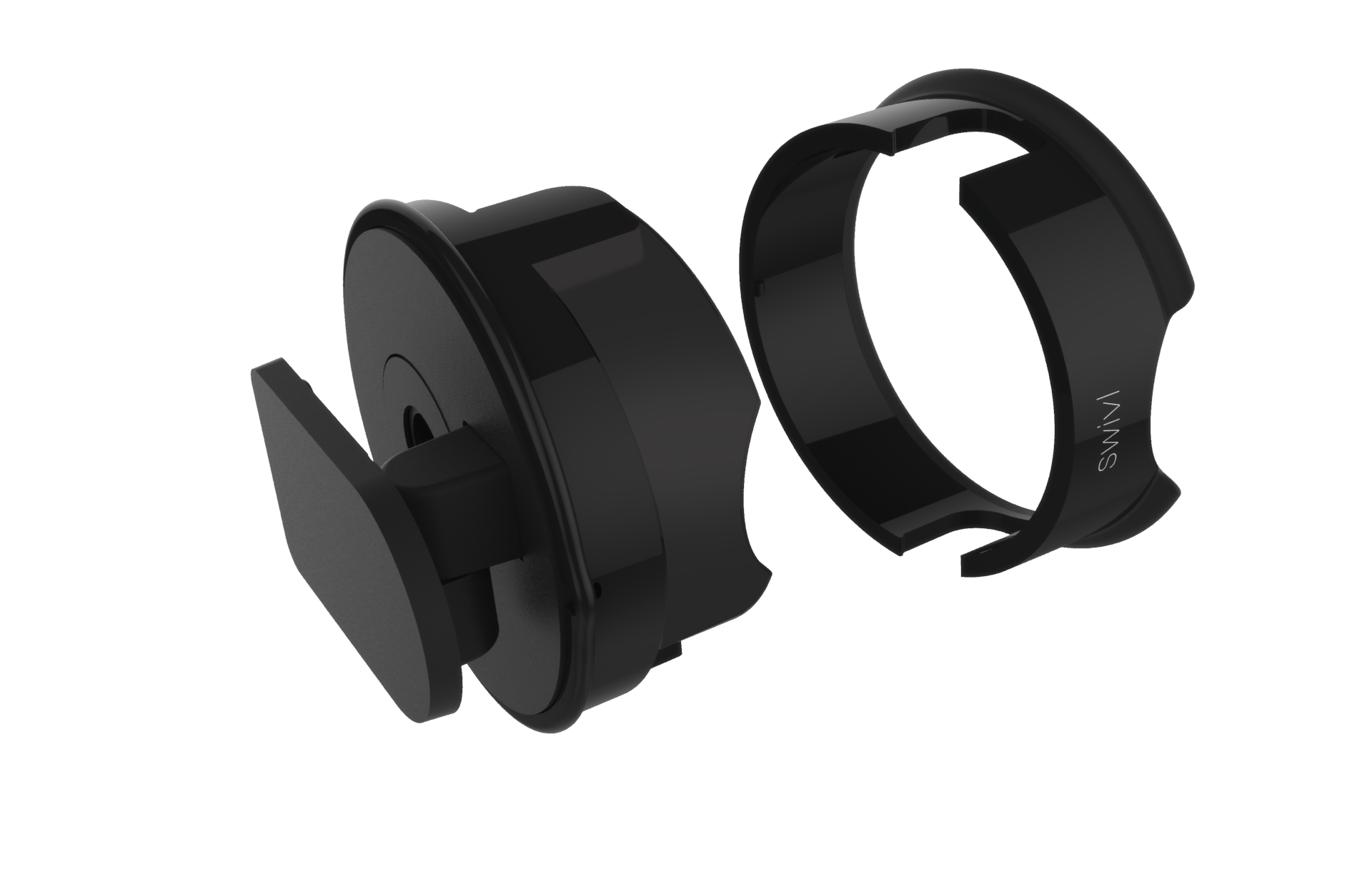 wide-angle lens with removable ring for tablet stand