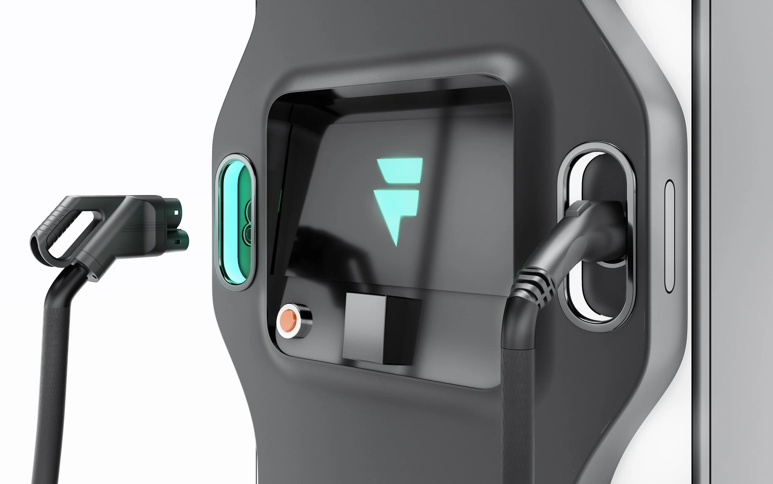 Status lights and charge plugs