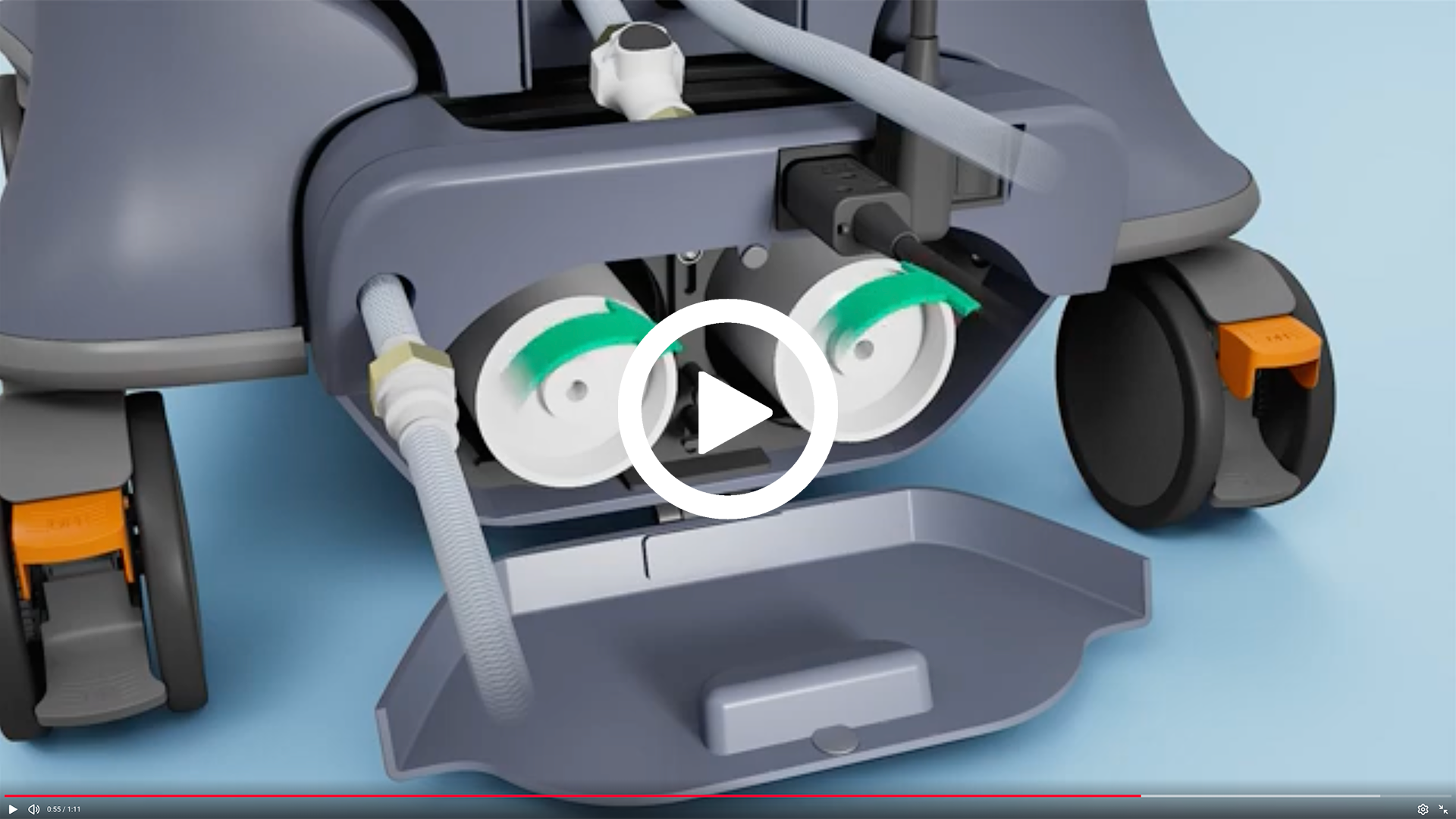 Filter Changing Animation in Fluidics Drawer of Tablo Dialysis cart