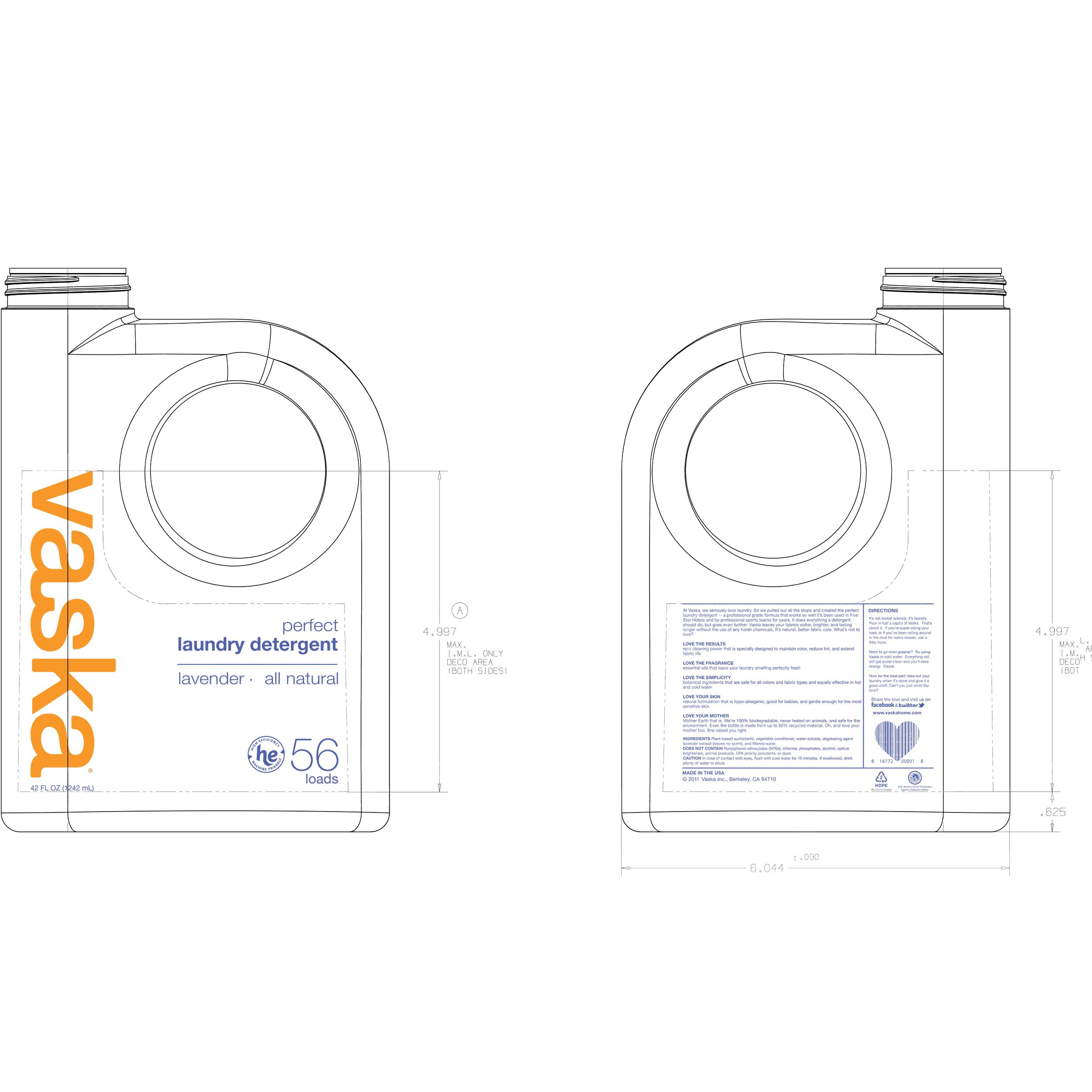 IML Label Space 42oz bottle