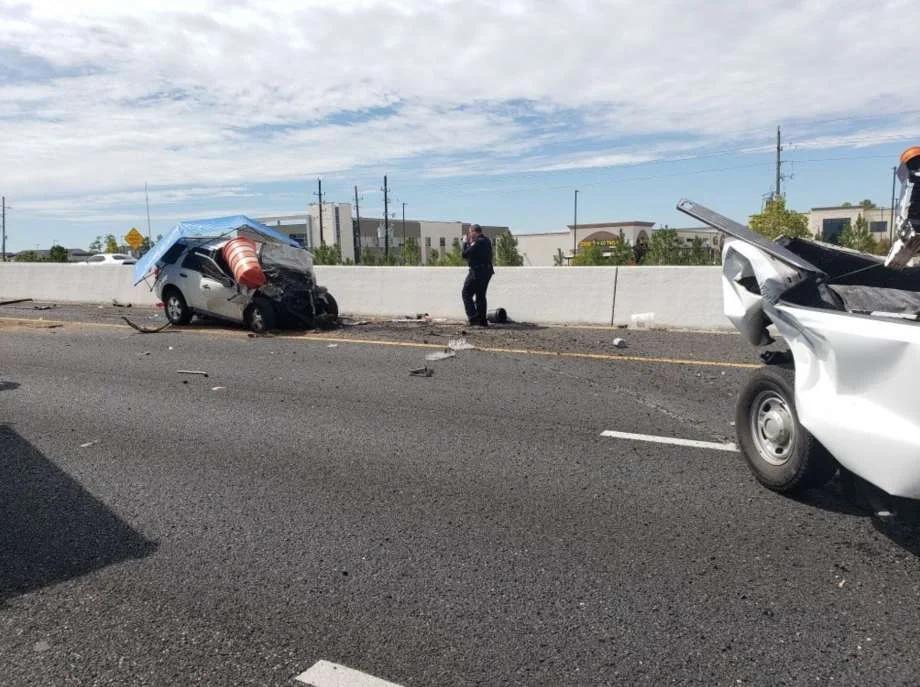 Driver dead in wreck TX Hwy 249.jpg