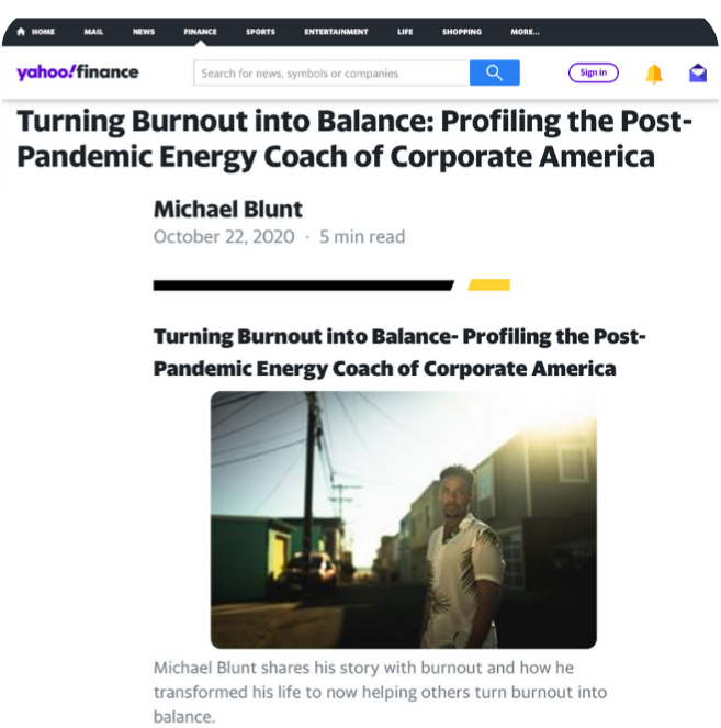 Turning Burnout into Balance: Profiling the Post-Pandemic Energy Coach of Corporate America- READ ARTICLE HERE