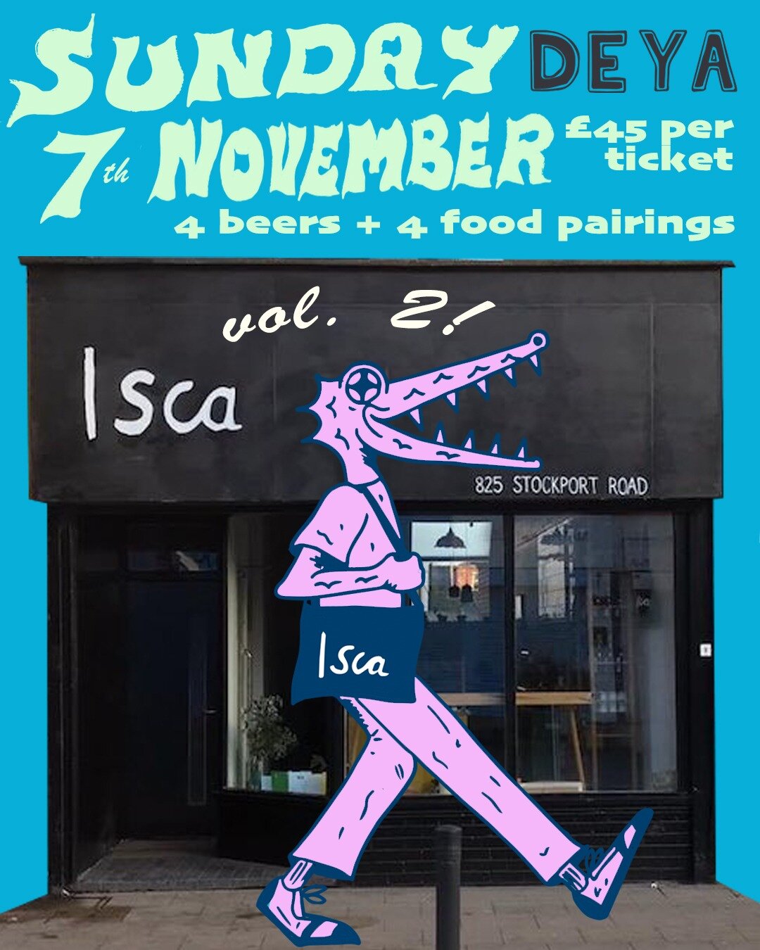 DEYA X ISCA. A beer tasting with paired snacks