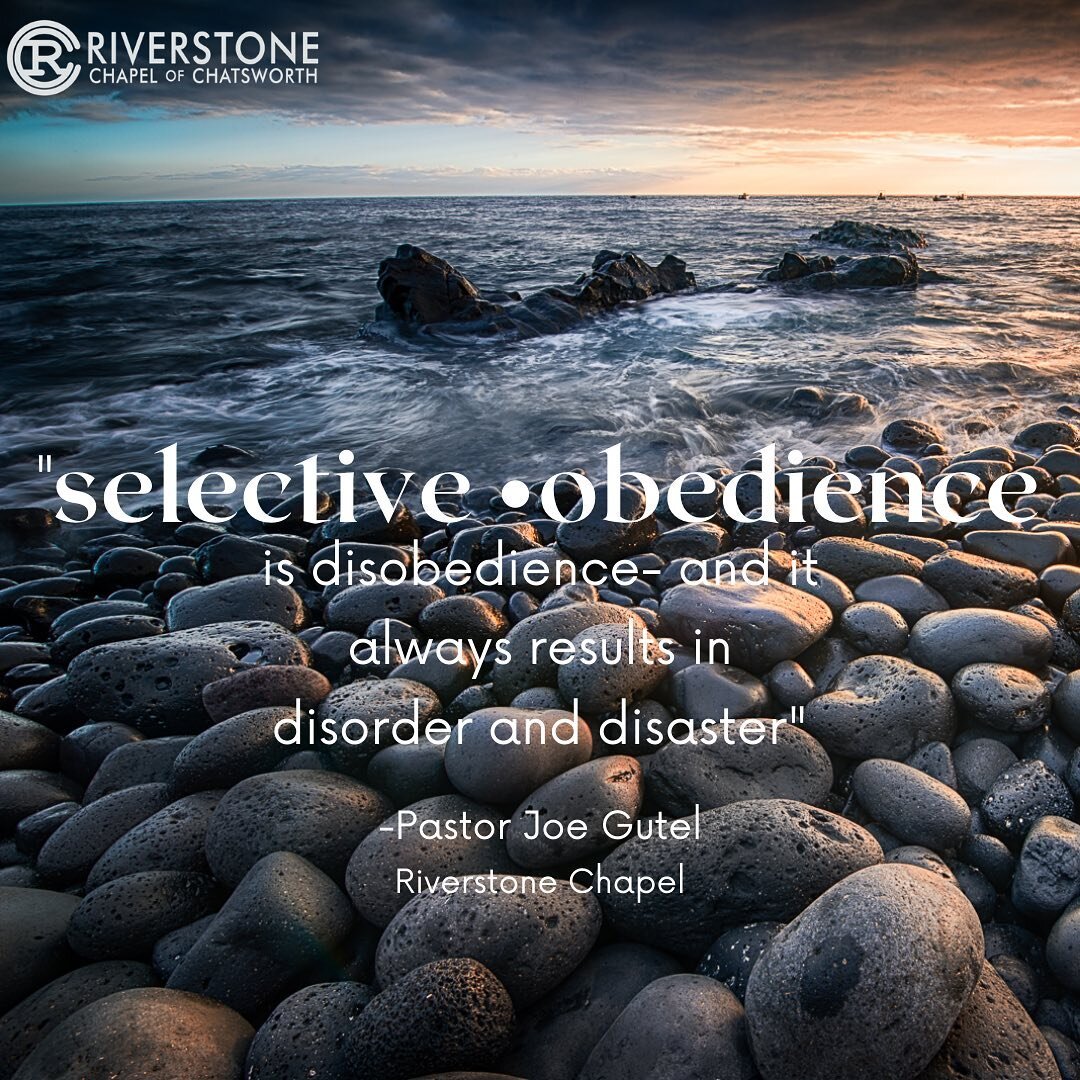 &ldquo;Selective obedience- is disobedience&rdquo;
Pastor Joe always speaks deep truth!  It&rsquo;s a good reminder for all of us, about the importance of obeying all of what God says- not just the fun parts. 🔥🔥🔥
#obedience #god #quotes #church #c