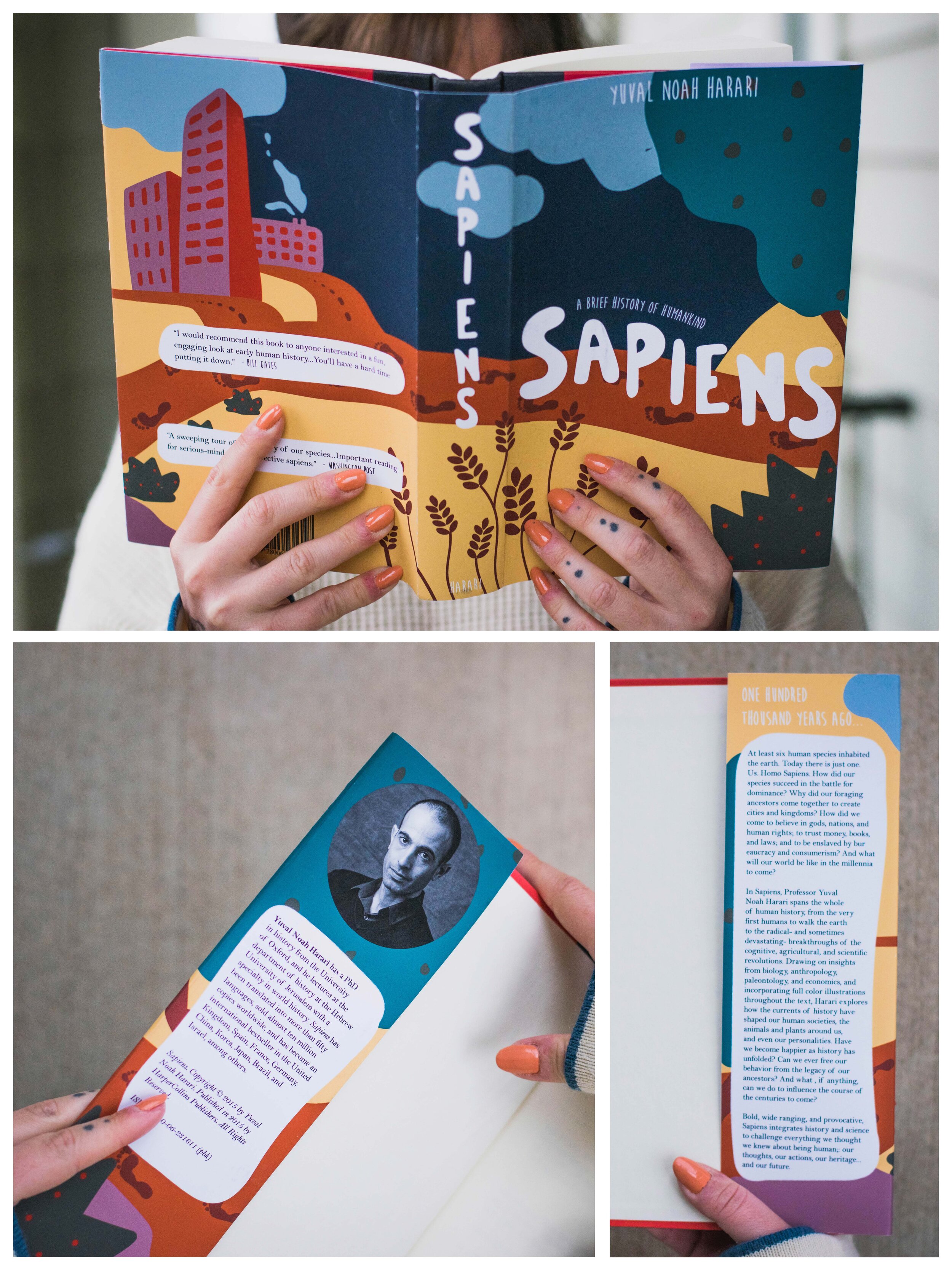 'sapiens' - cover illustration mockup