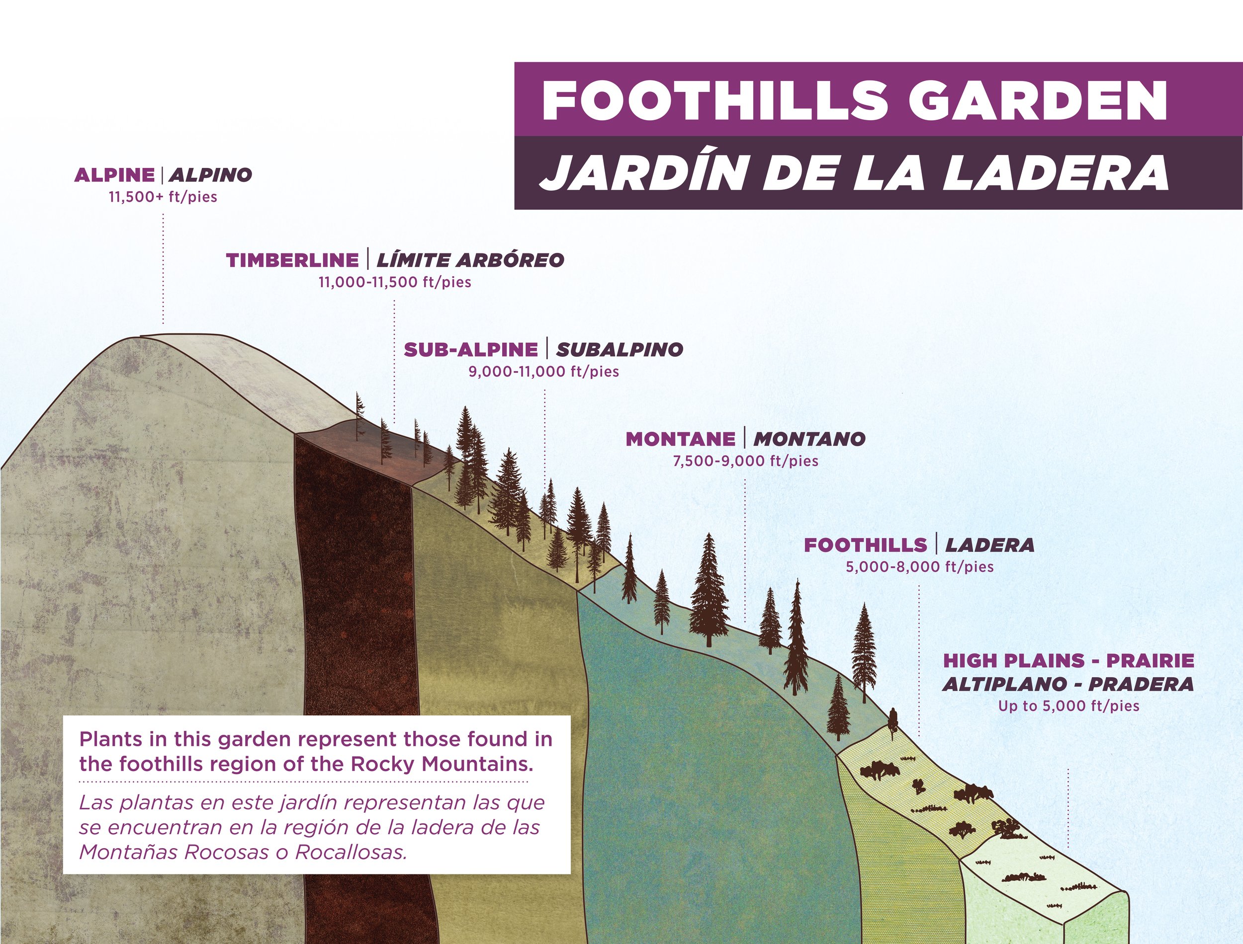 'Foothills Garden' Informational Sign - 1/5