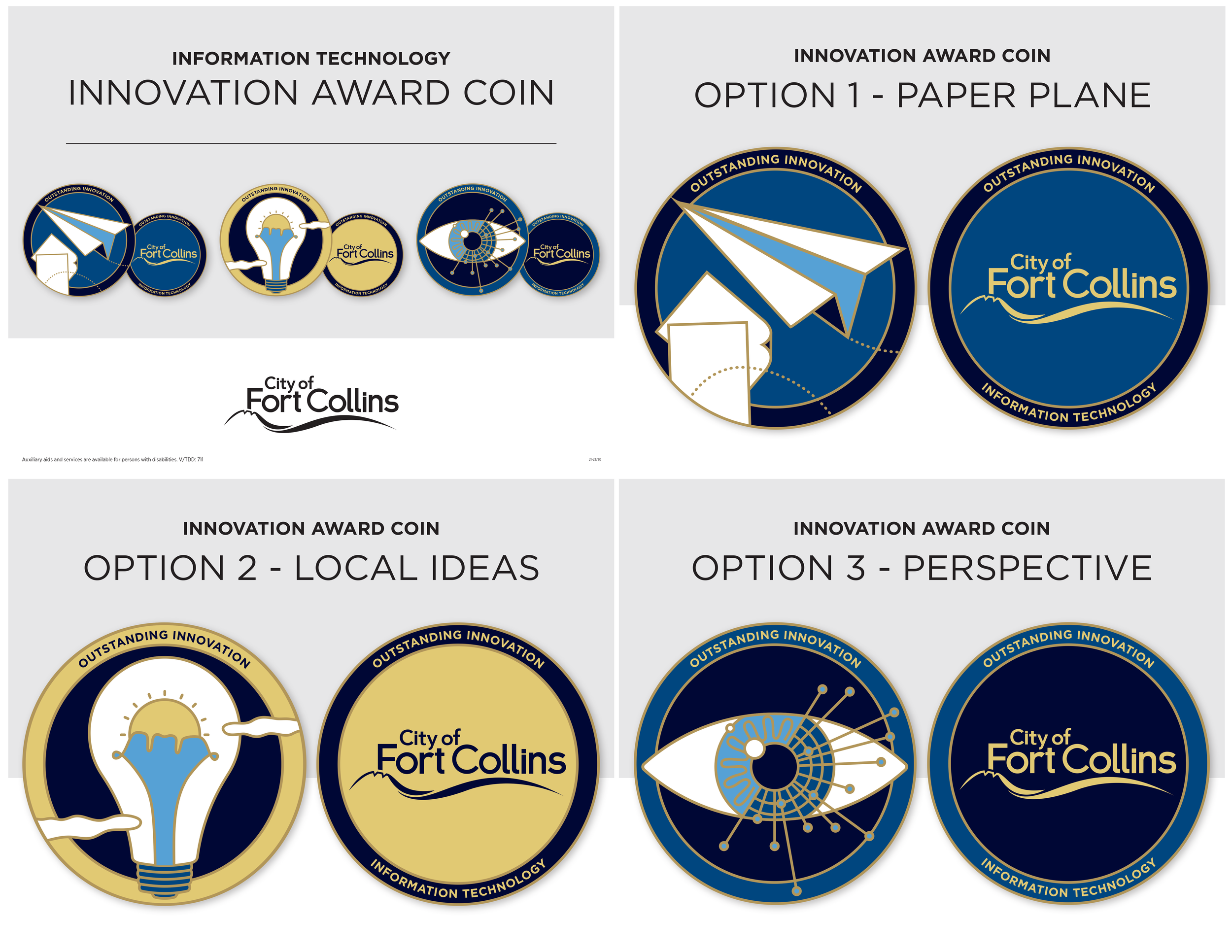 Innovation Award Coin Concepts