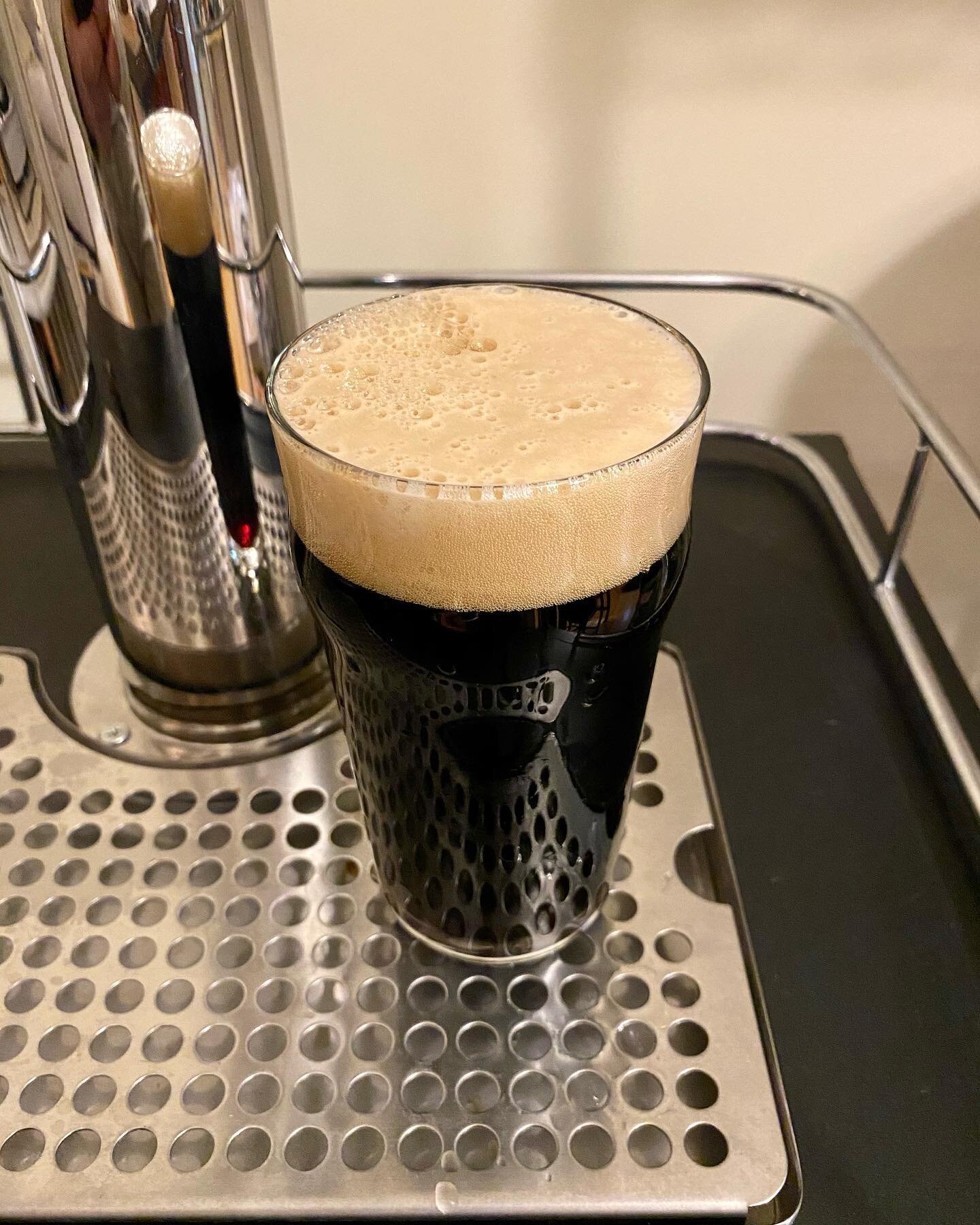 chocolate rye american stout! this is my third time brewing this and it&rsquo;s my favorite iteration by far. amarillo pairs well with the chocolate rye base for a slightly spicy orange aroma. highly carbonated to about 3 volumes, it isn&rsquo;t as h