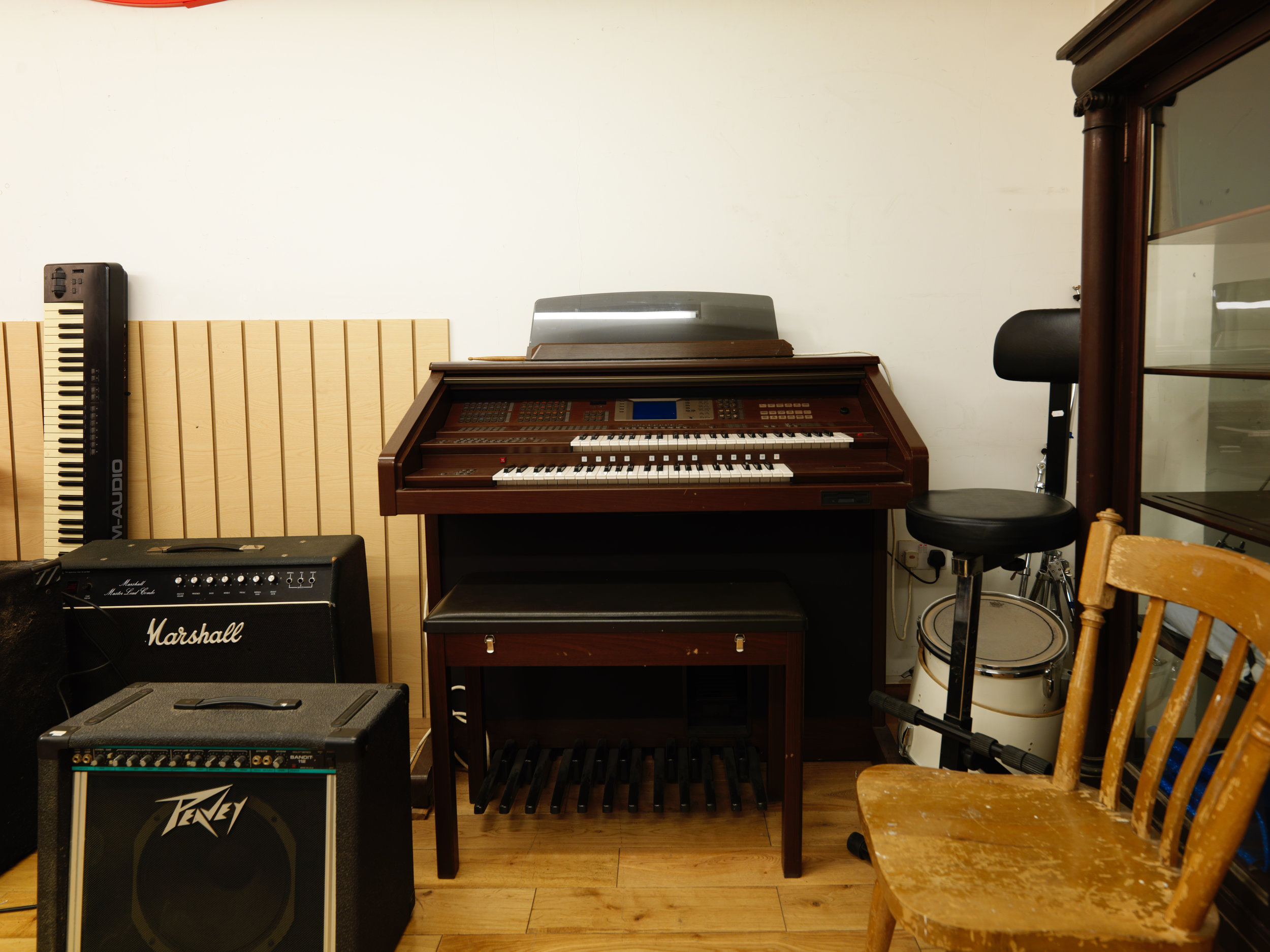 Folkies Music's spacious basement