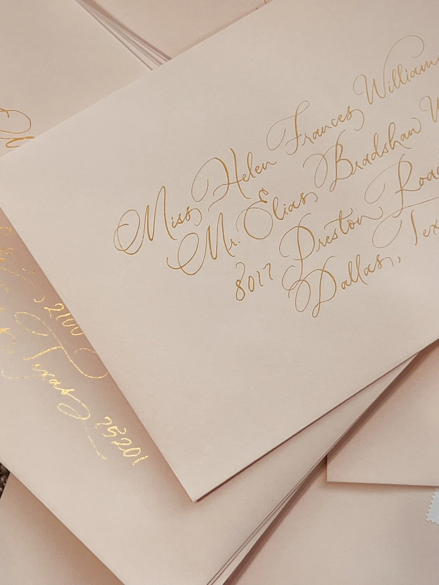 wedding invitation calligraphy