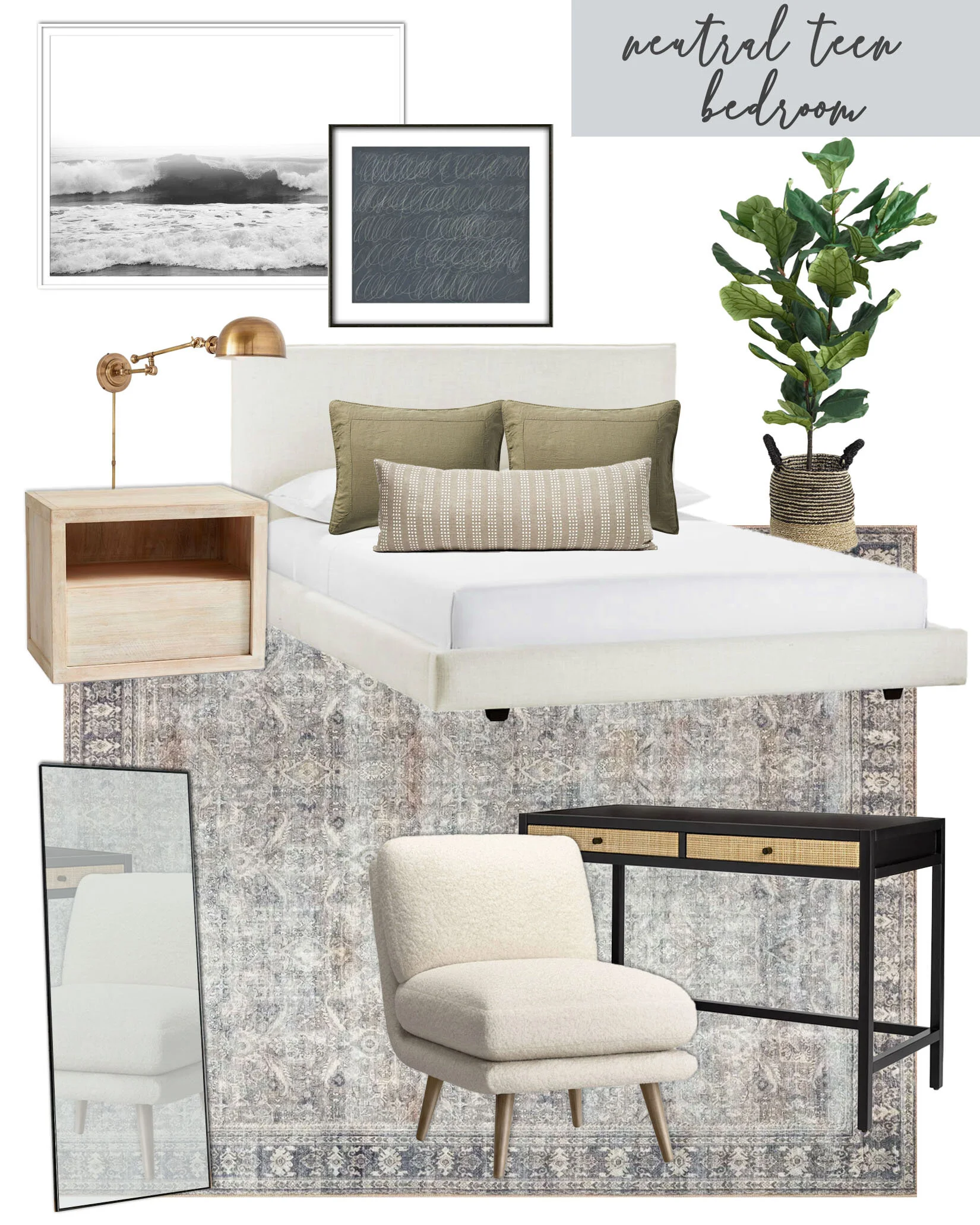 Weekend Style Neutral Teen Bedroom — Blushing Boho