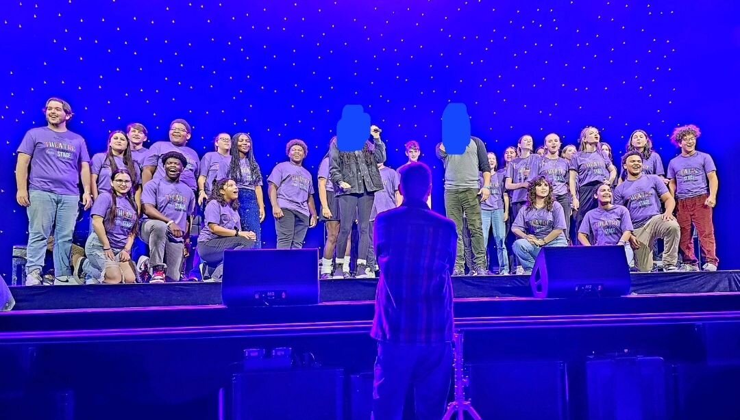 😎 Plaza Academy's young artists at tech rehearsal for a special &mdash; as yet unannounced &mdash; performance on the Mainstage tomorrow night at JTF. We can't wait to reveal the amazing artists they get to sing with and the incredible new song they