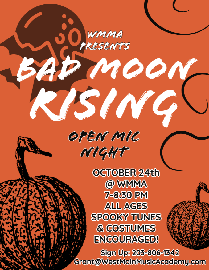 'Bad Moon Rising' Halloween Open Mic!