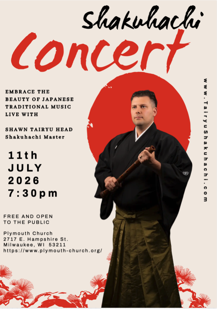 Shakuhachi Concert At Plymouth Church Milwaukee 
