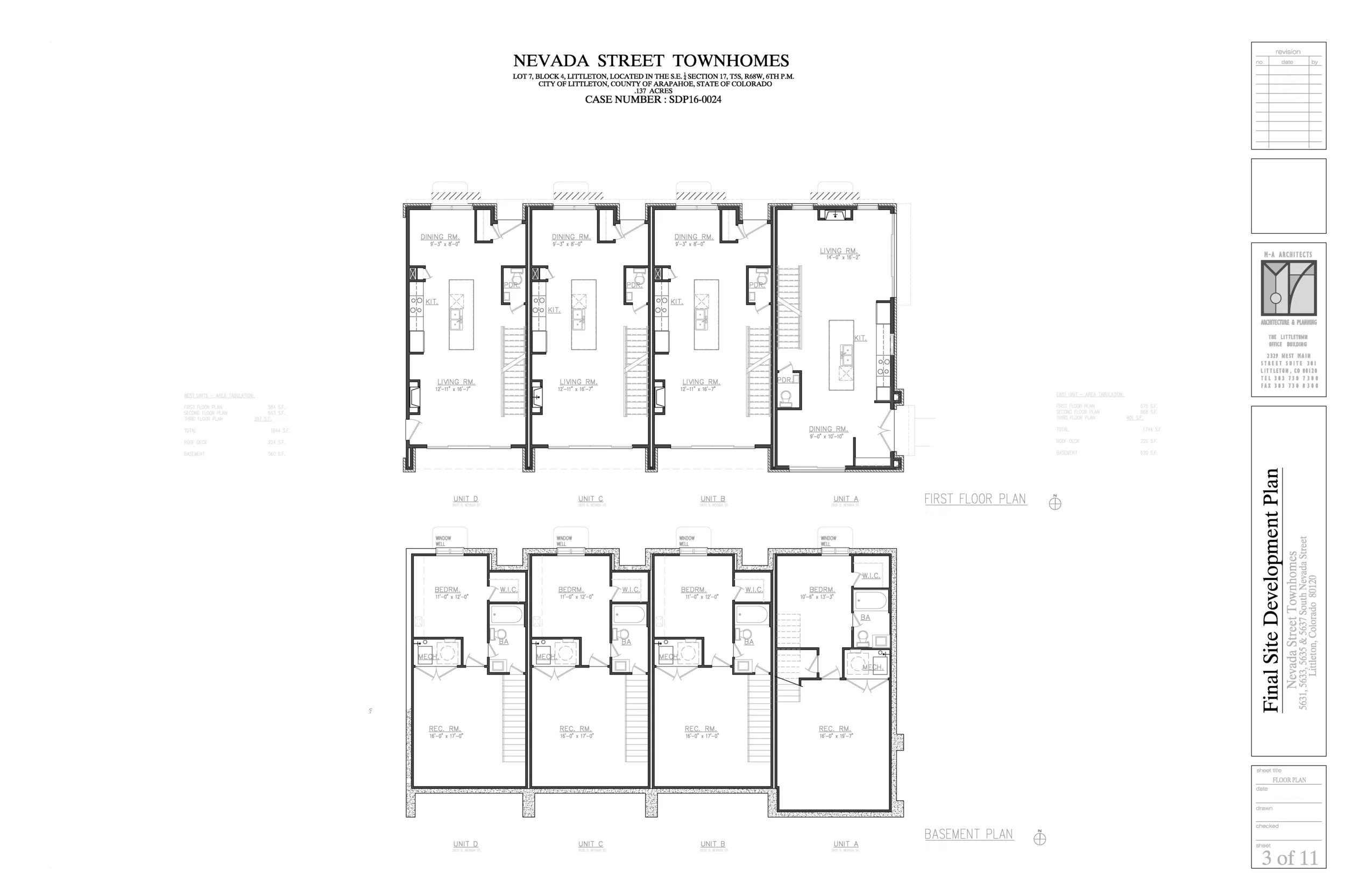  First + Second Floor Plans 