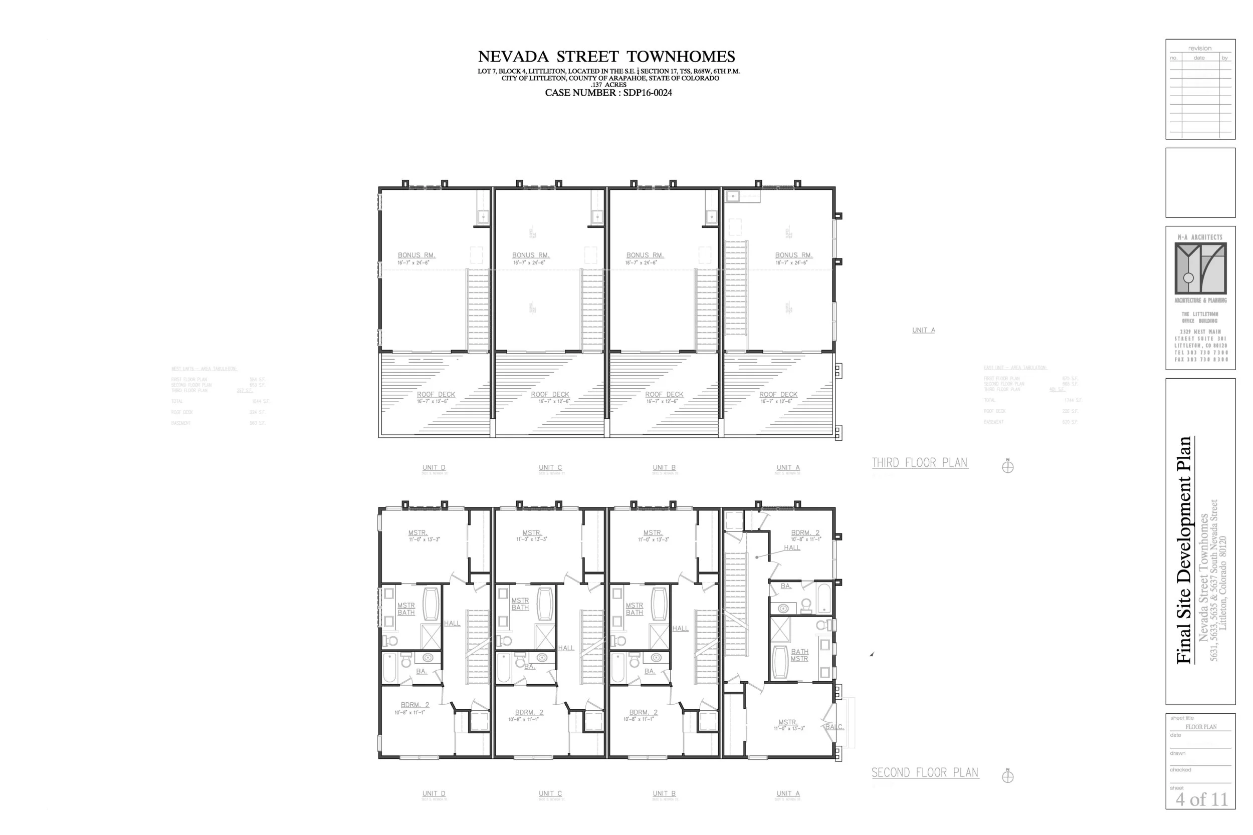  Third + Fourth Floor Plans 
