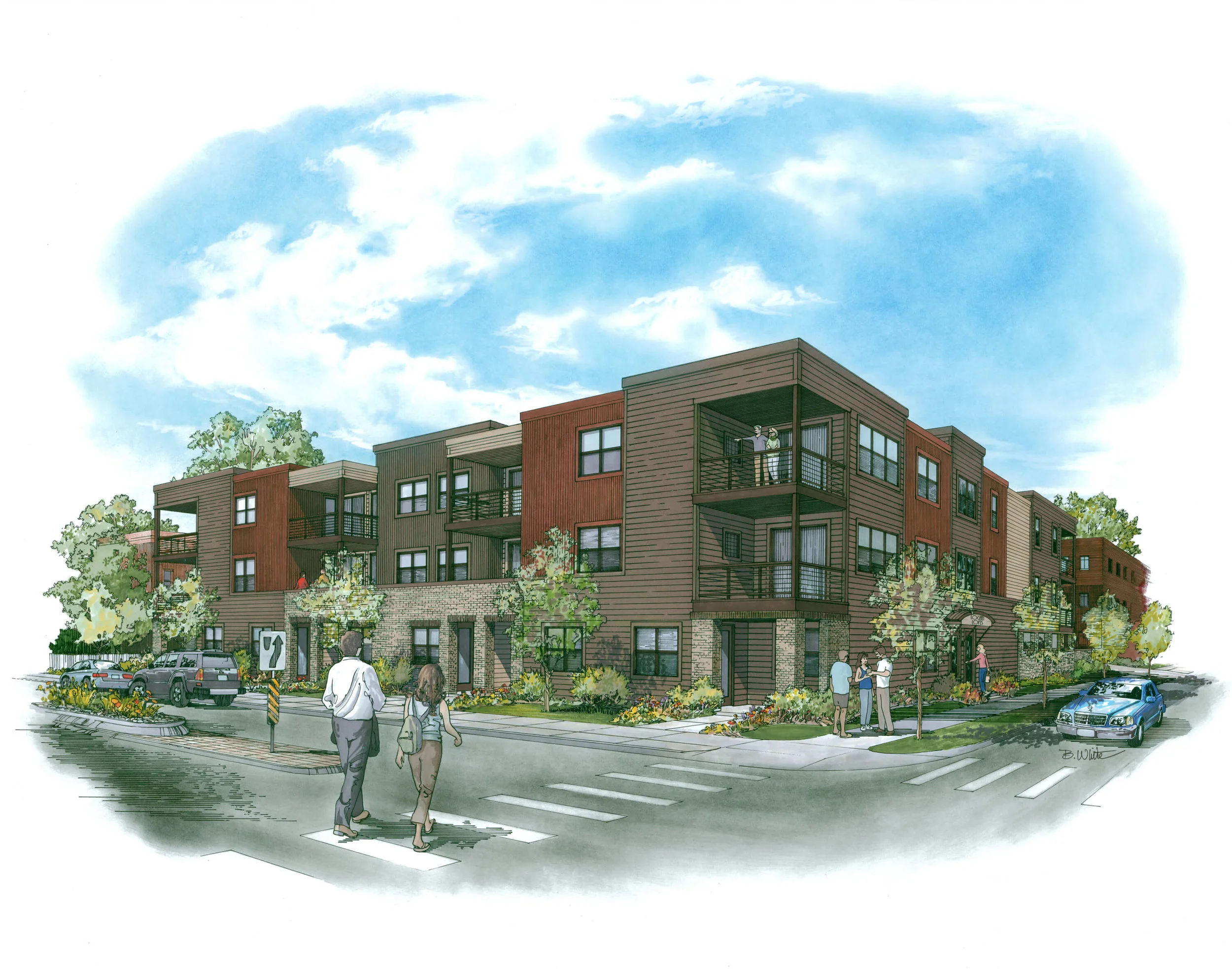  Corner View Rendering 