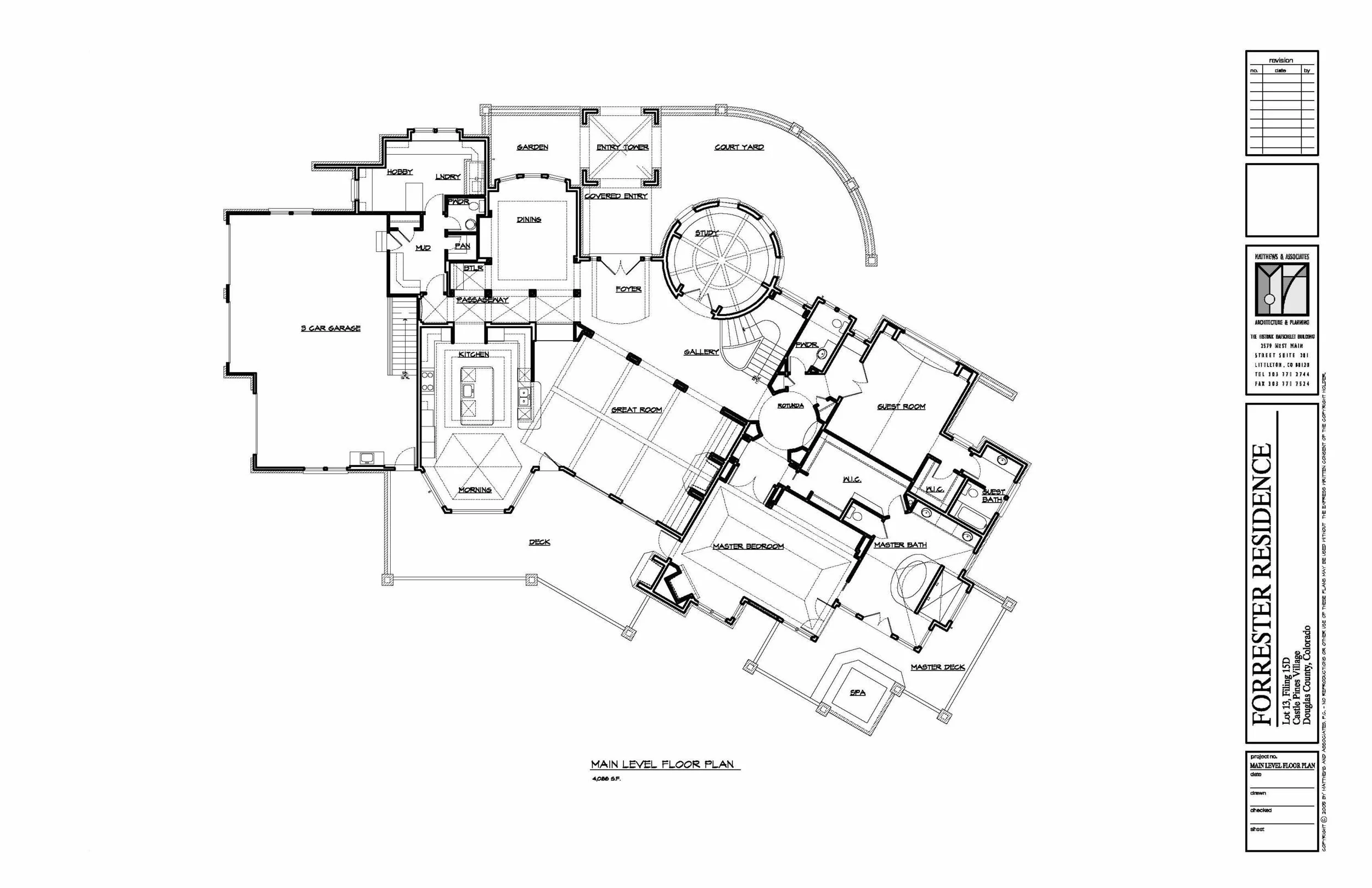  Main Level Floor Plan 