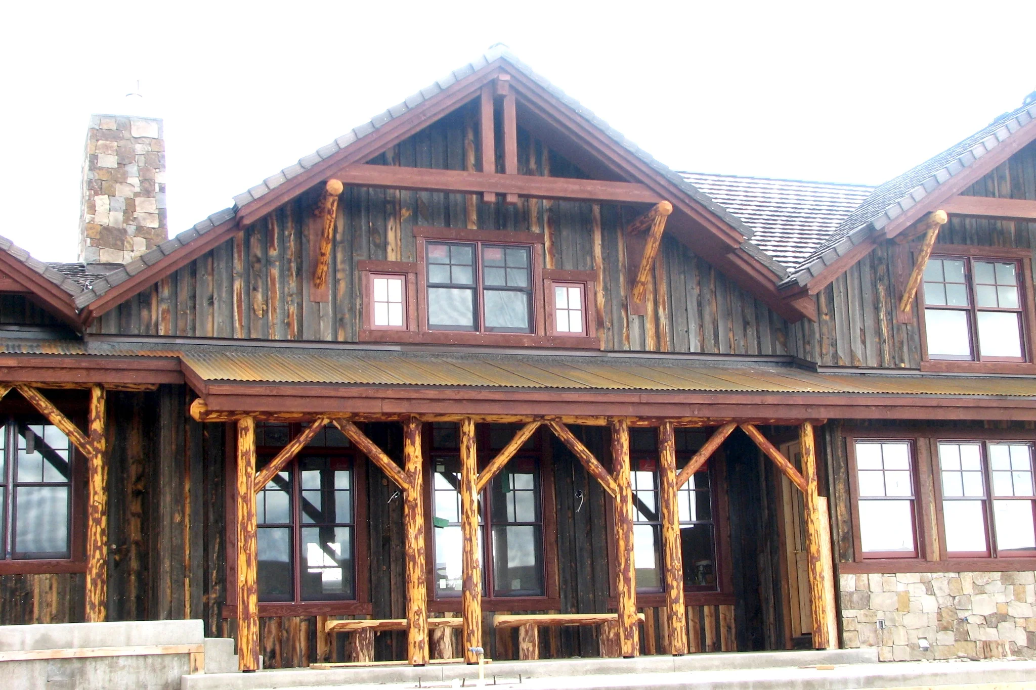  Exterior Window + Wood Truss Detail 