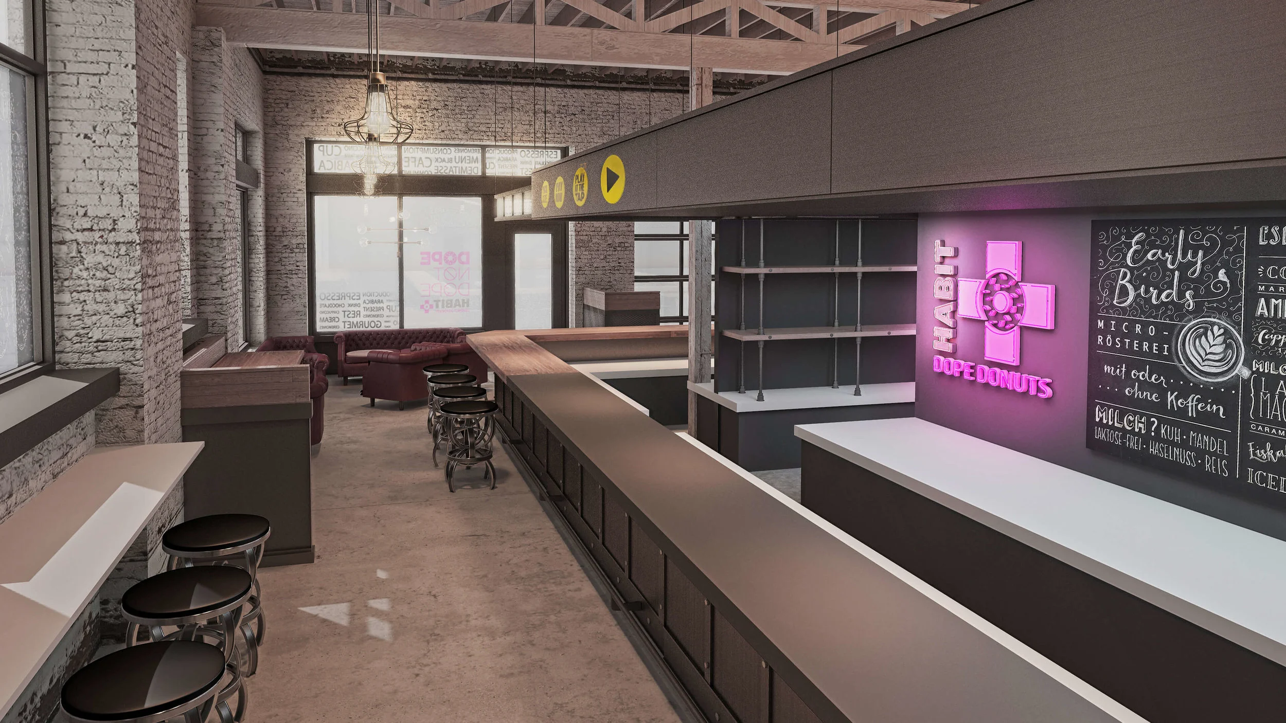  Rendering | Bar Signage + Detail 
