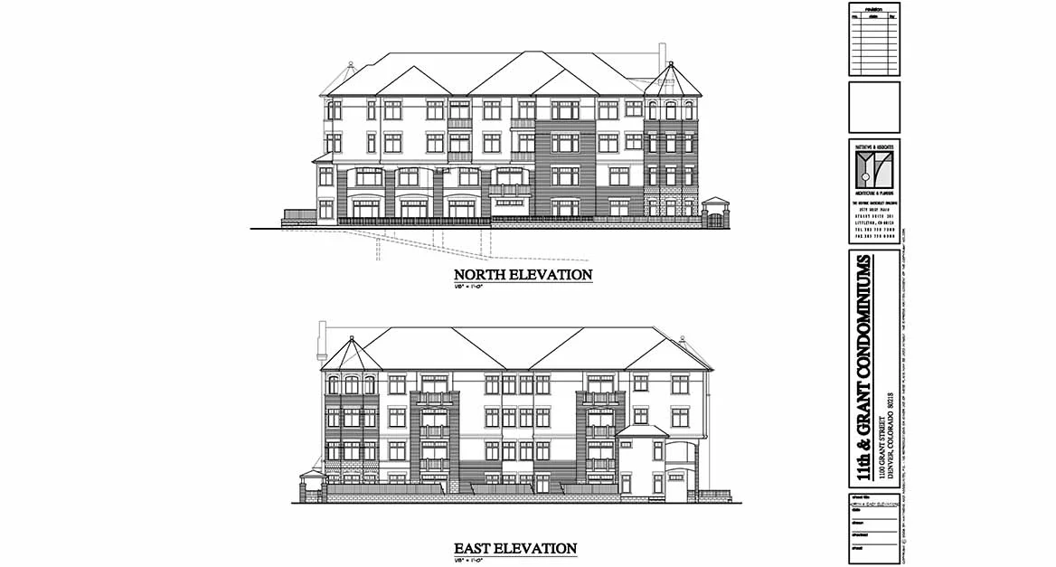  North + East Elevations 