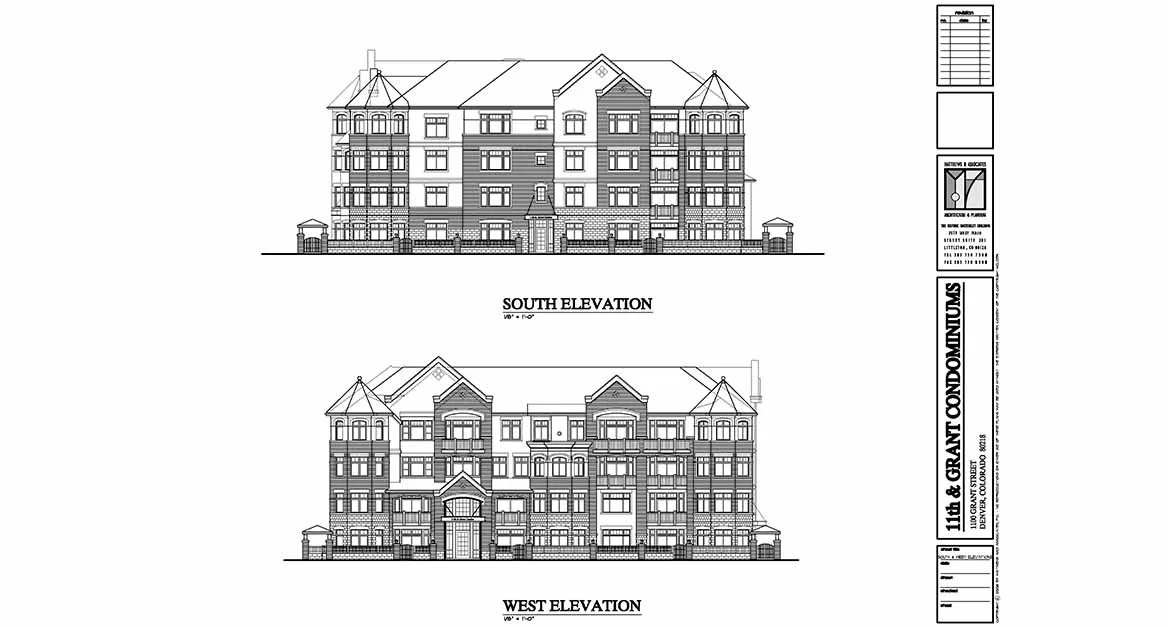  South + West Elevations 