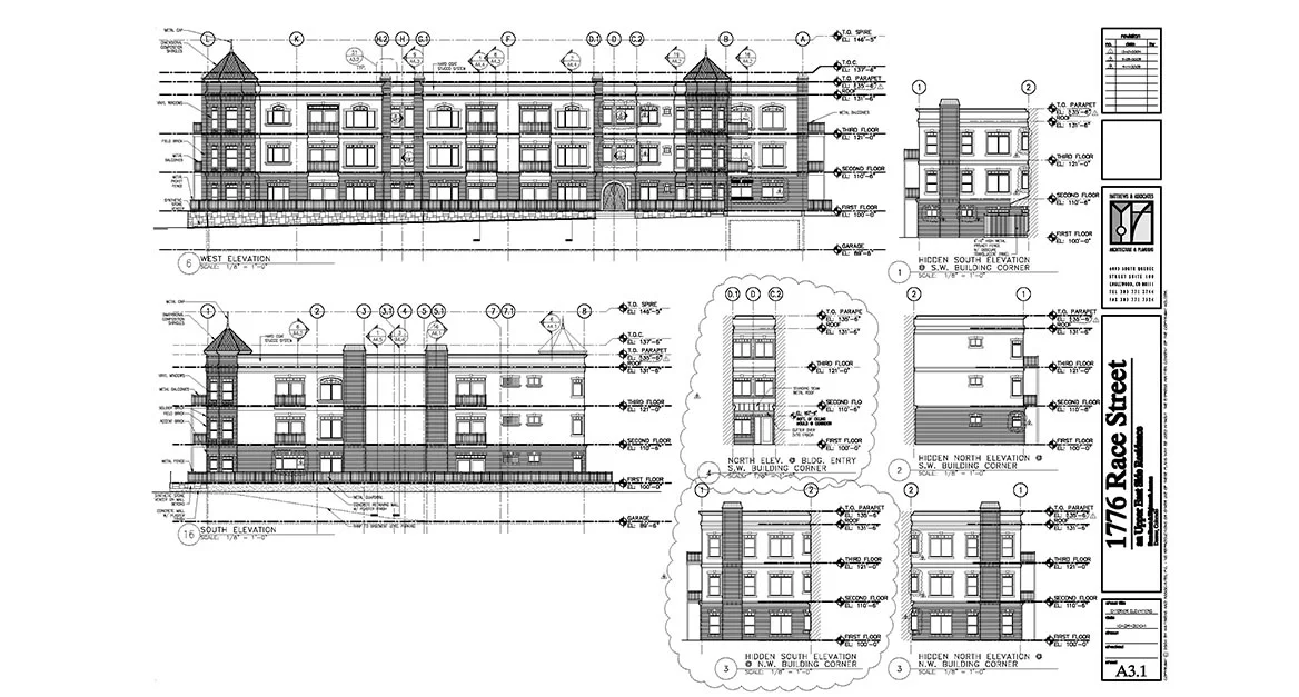  West + South Elevations 