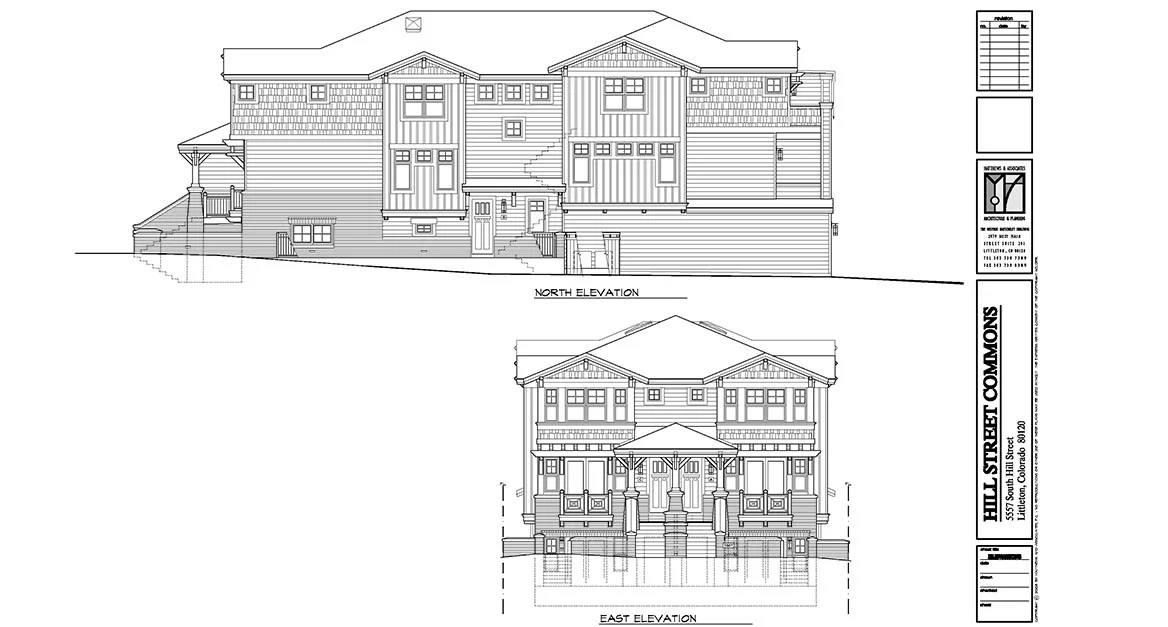  North + East Elevations 