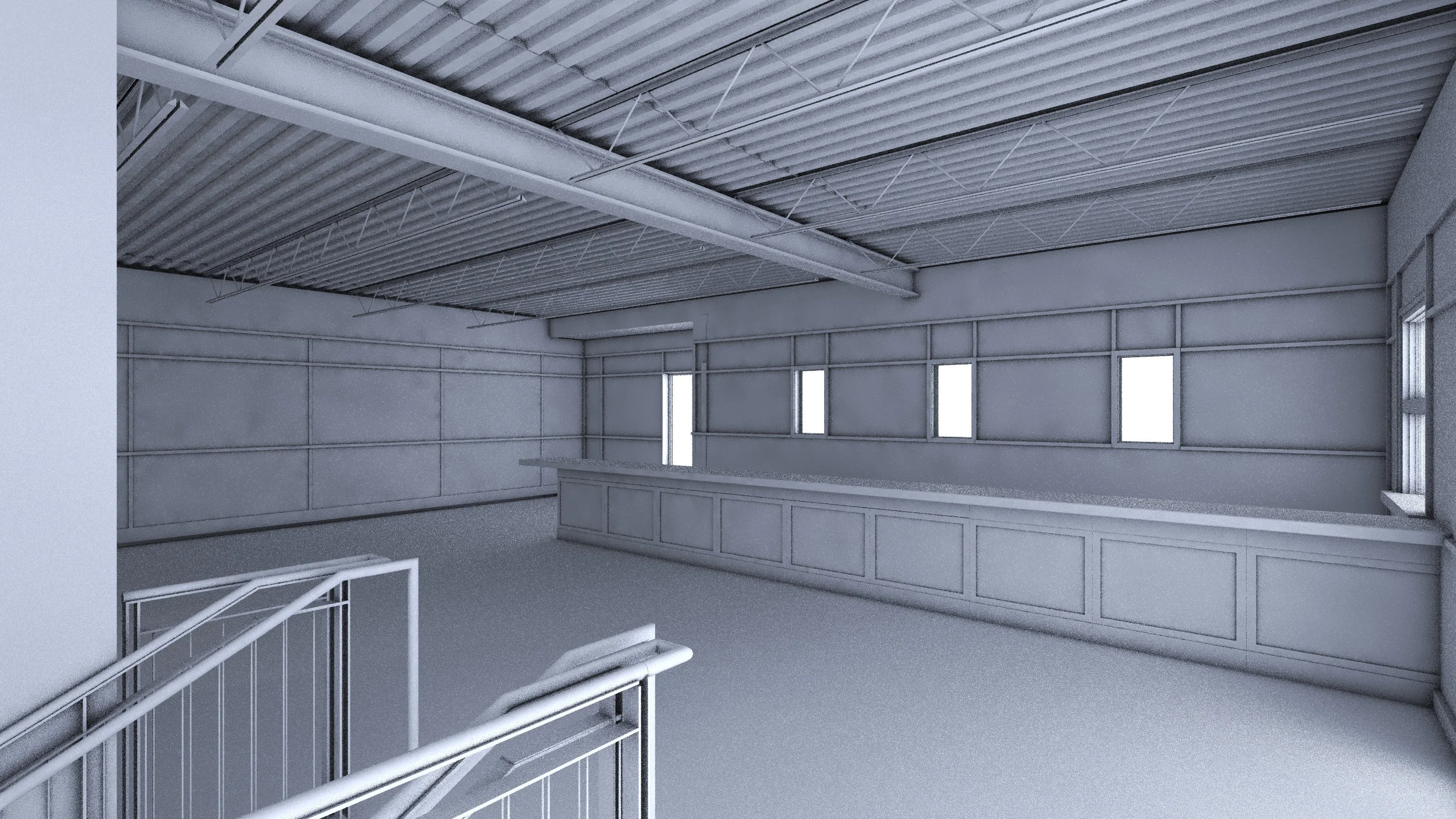  Interior Rendering | Upstairs Bar Area 