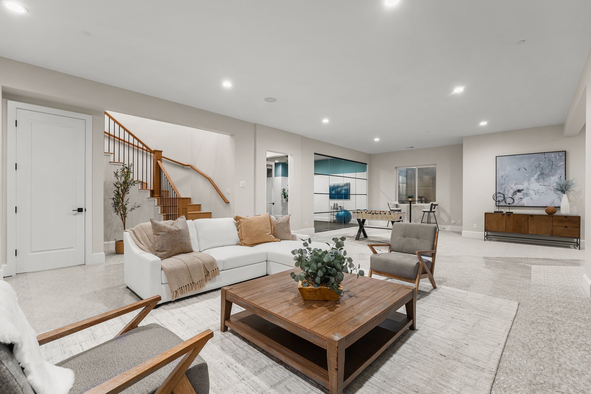 Basement Living + Gym
