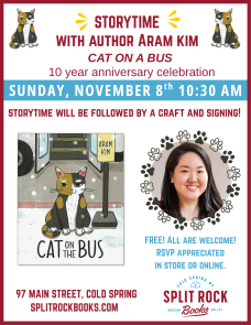 10-Year Anniversary Celebration of Cat on the Bus with Splitrock Books!