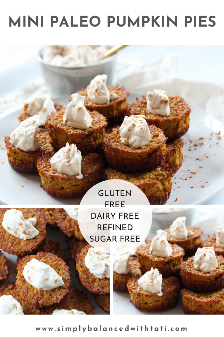 Mini Paleo Pumpkin Pies