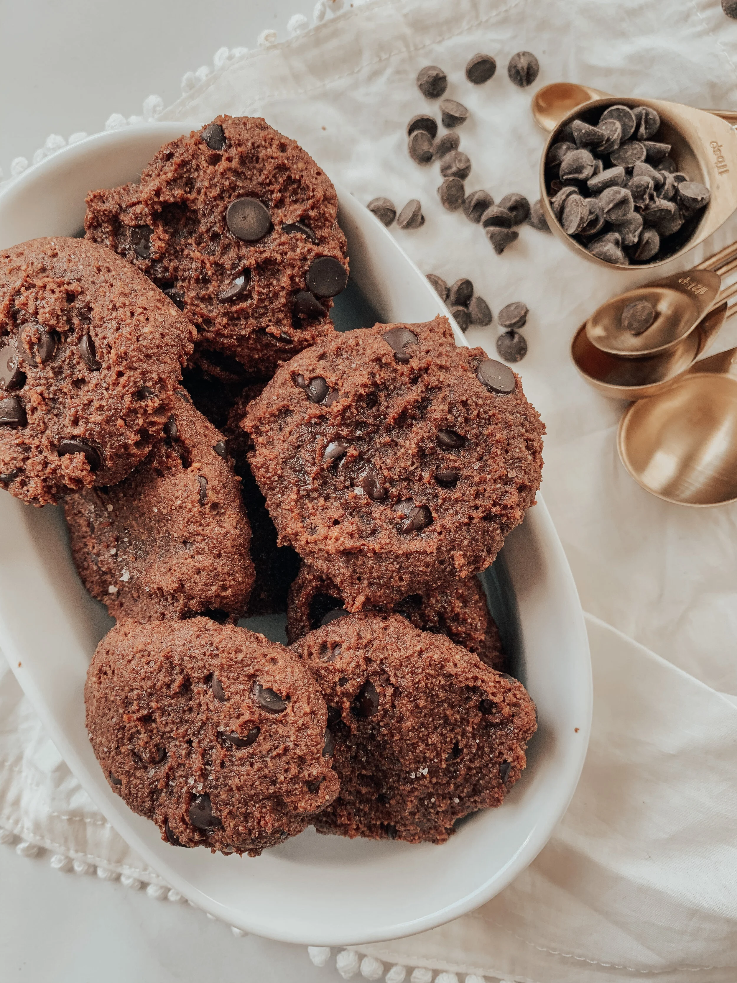 Chocolate Peanut Butter Chunk Cookies