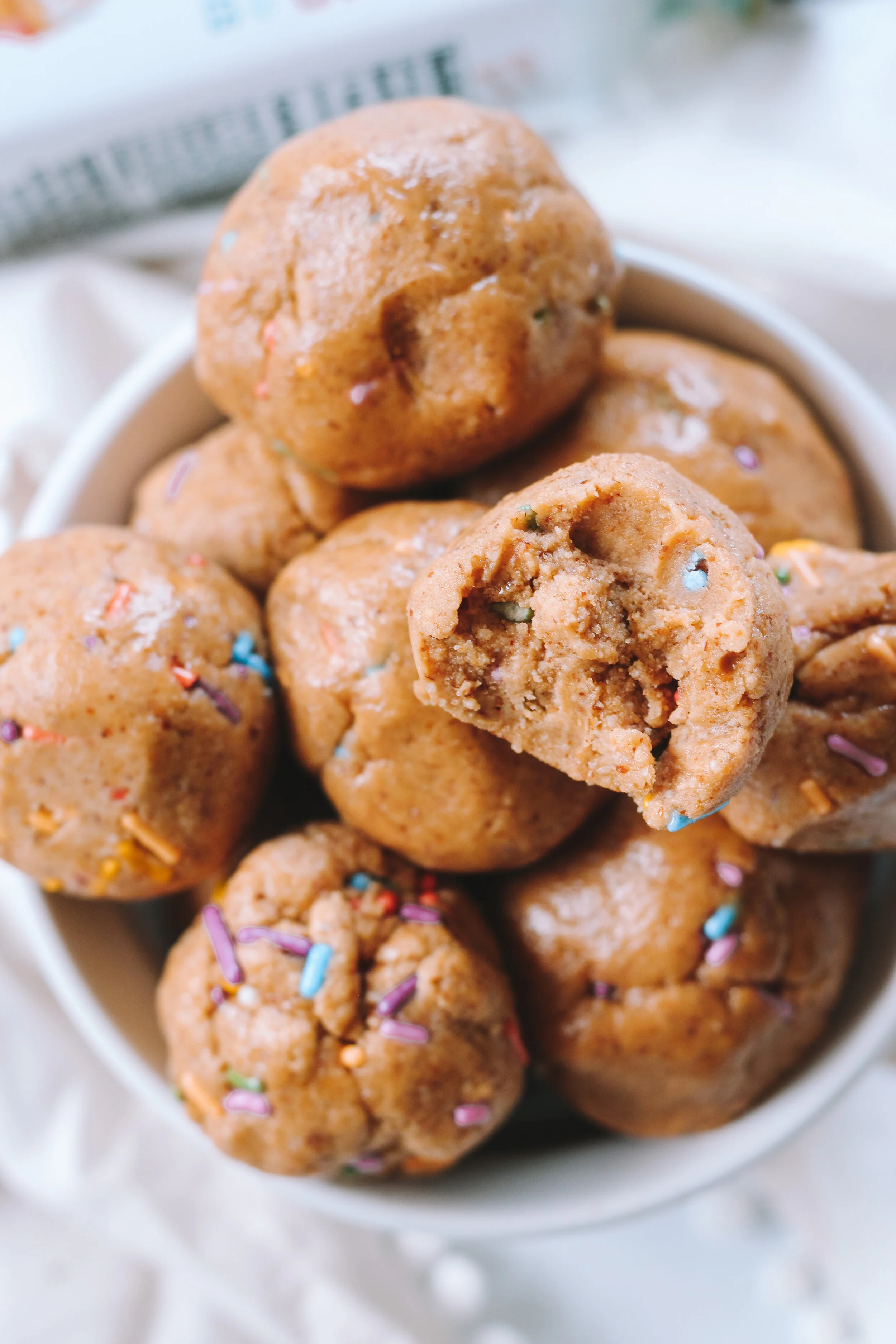 Birthday Cake Protein Bites