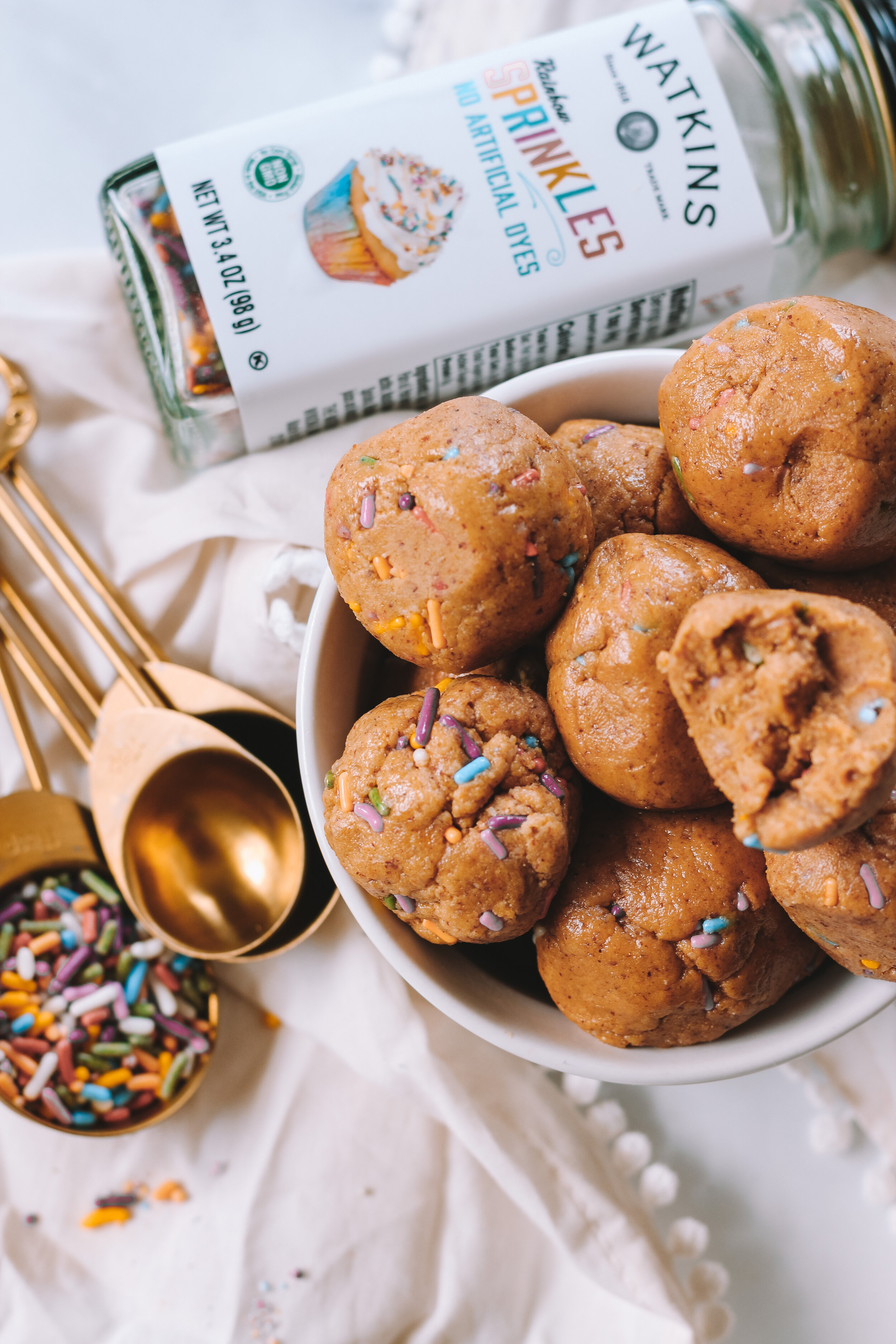 Birthday Cake Protein Bites
