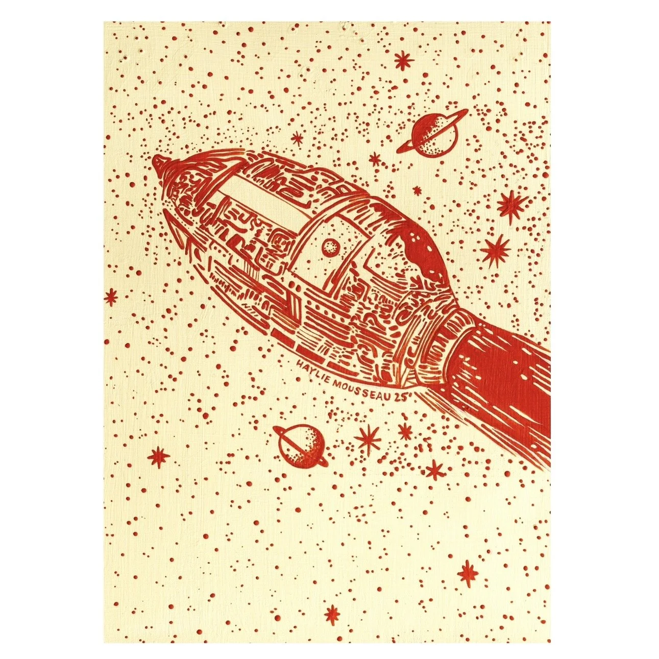 Space Rocket Print