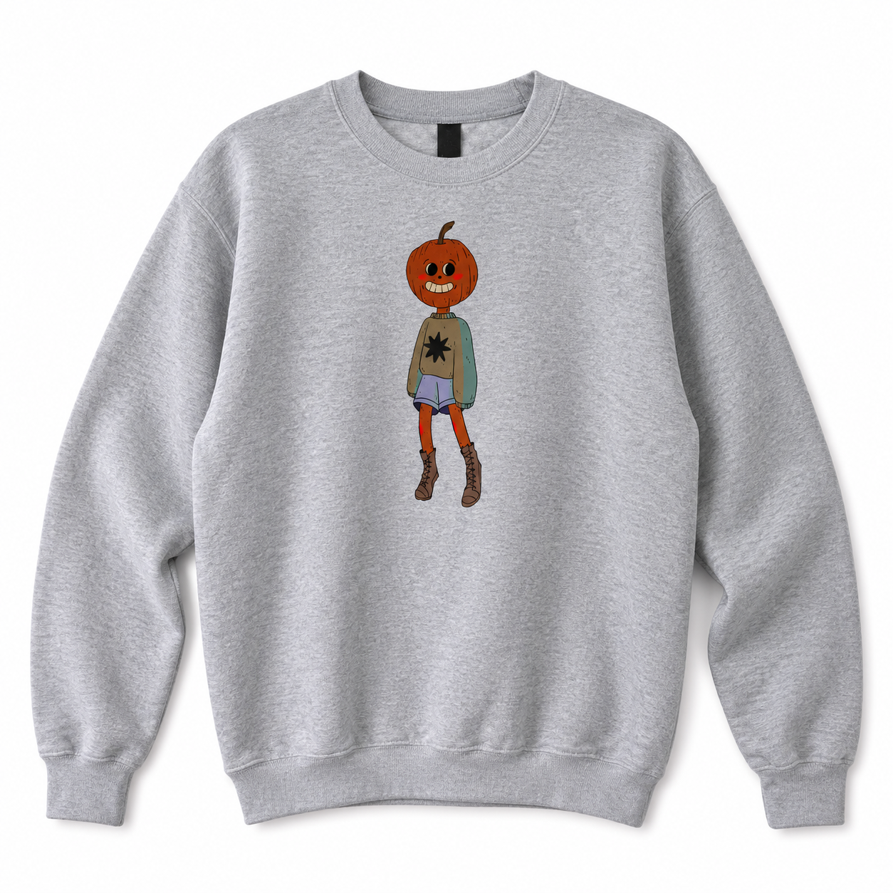 Pumpkin Head Crewneck Sweatshirt