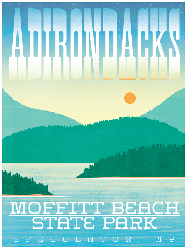 Adirondacks Travel Poster _ With Texture.png