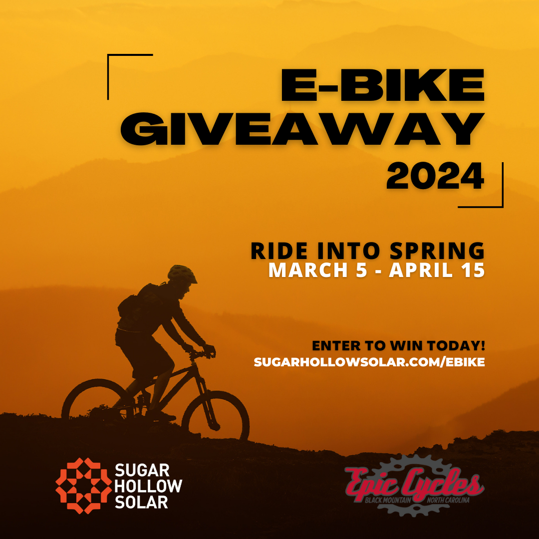 Ride Into Spring EBike Giveaway — Sugar Hollow Solar