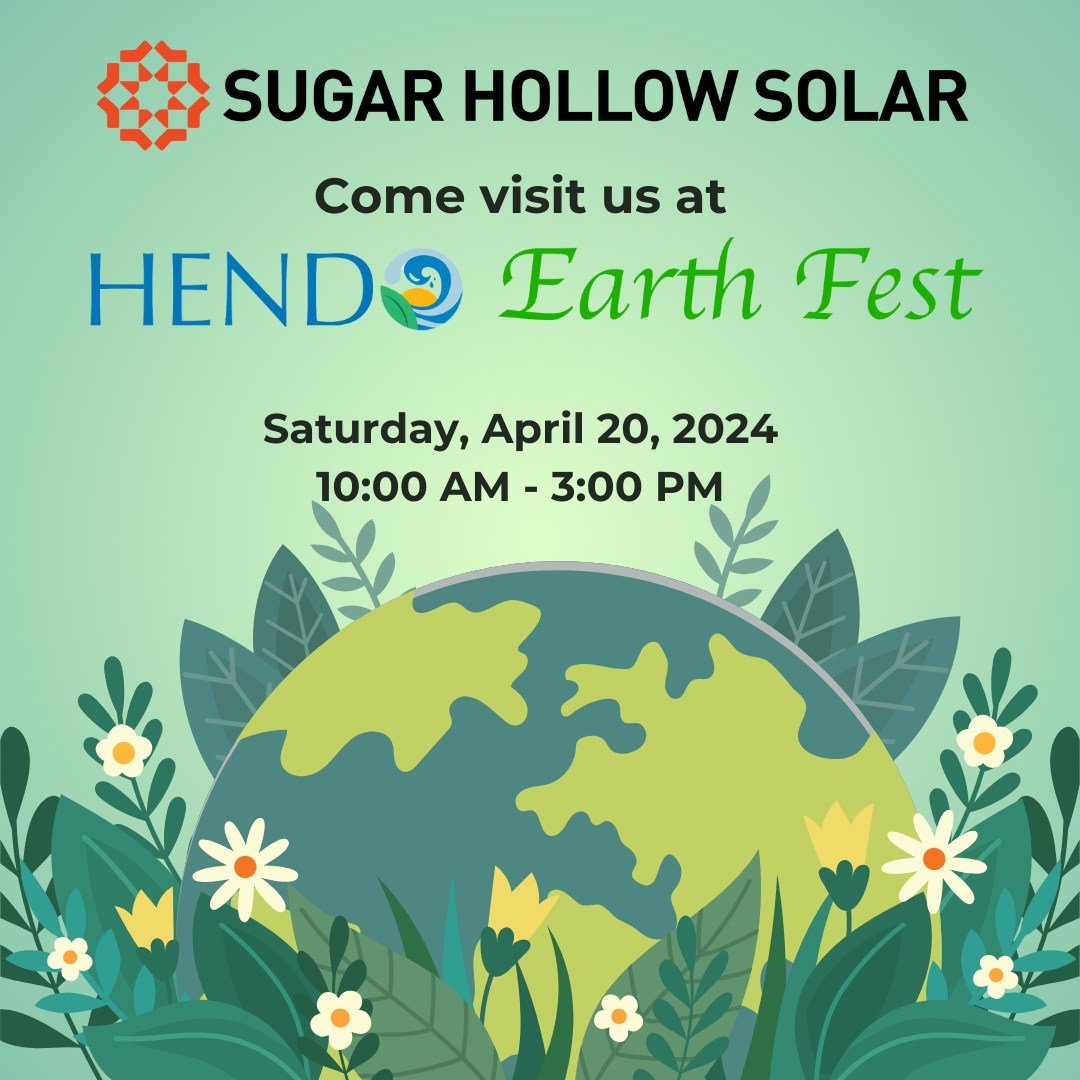 Celebrate earth day in downtown Hendersonville at the 2nd Annual Hendo Earth Fest!  We&rsquo;ll be there to answer any questions you may have about solar power or battery backup. This is a free, family-friendly, outdoor event. 

Location: 400 block o